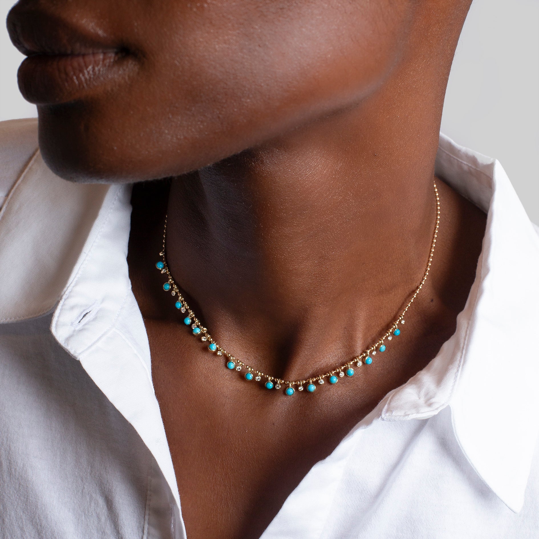 Dakota Turquoise Shaker Necklace