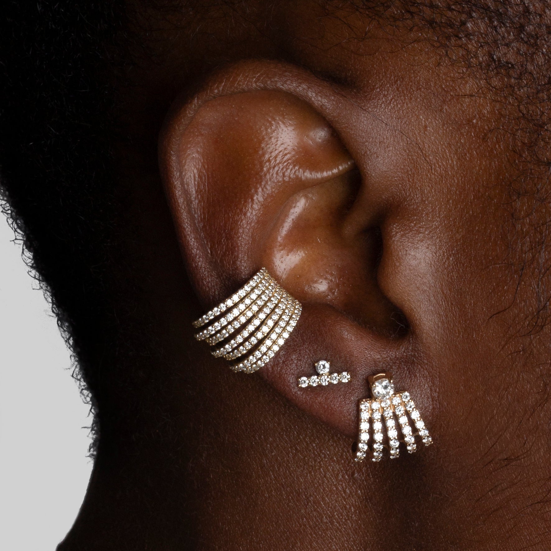 Astrid Diamond Bar Stud