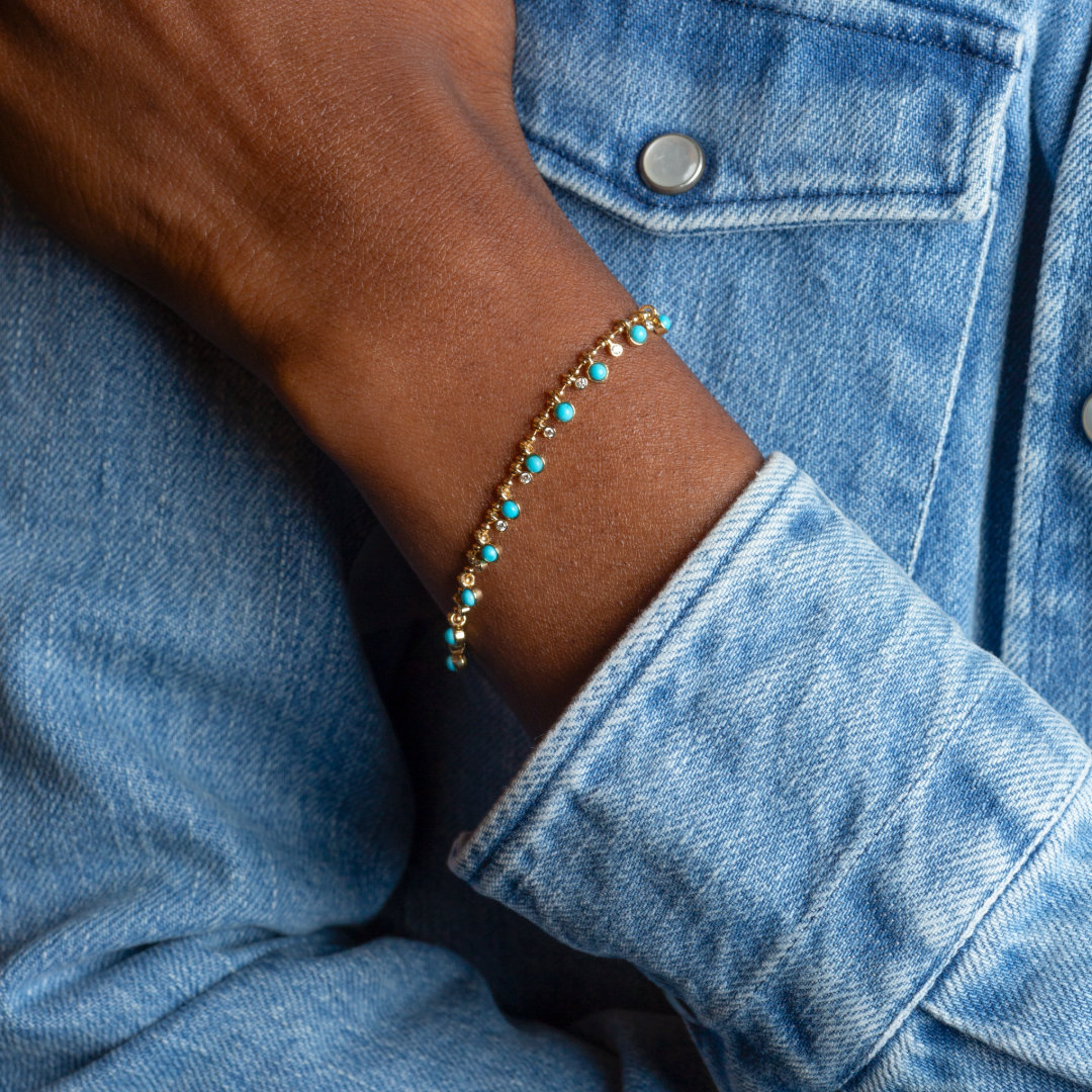 Dakota Turquoise Shaker Bracelet