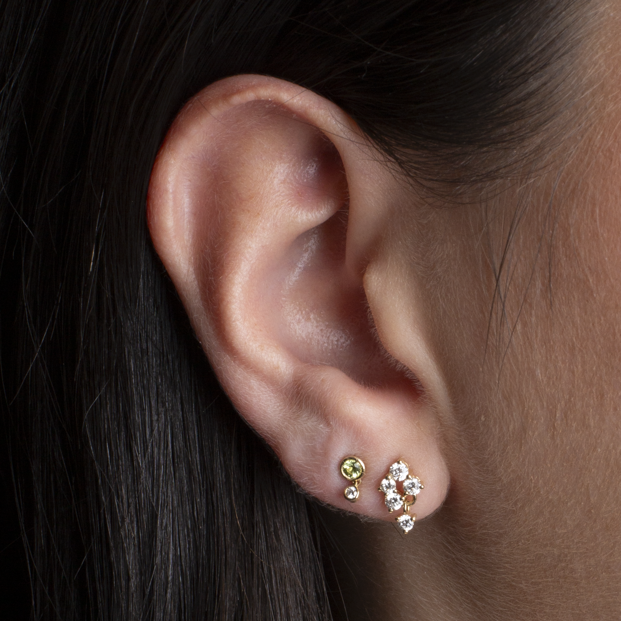 Celeste Mini Cluster Studs