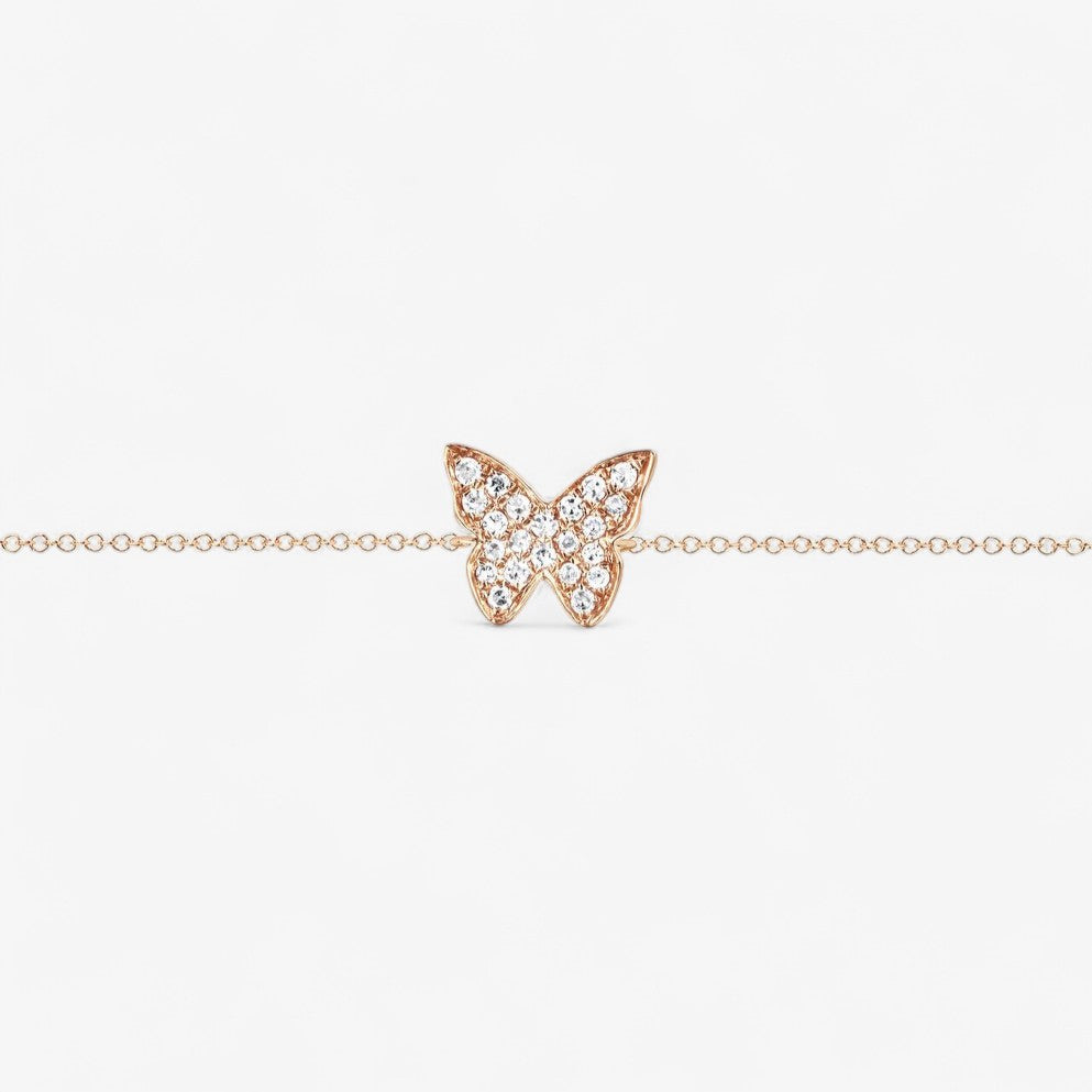 Diamond Butterfly Bracelet