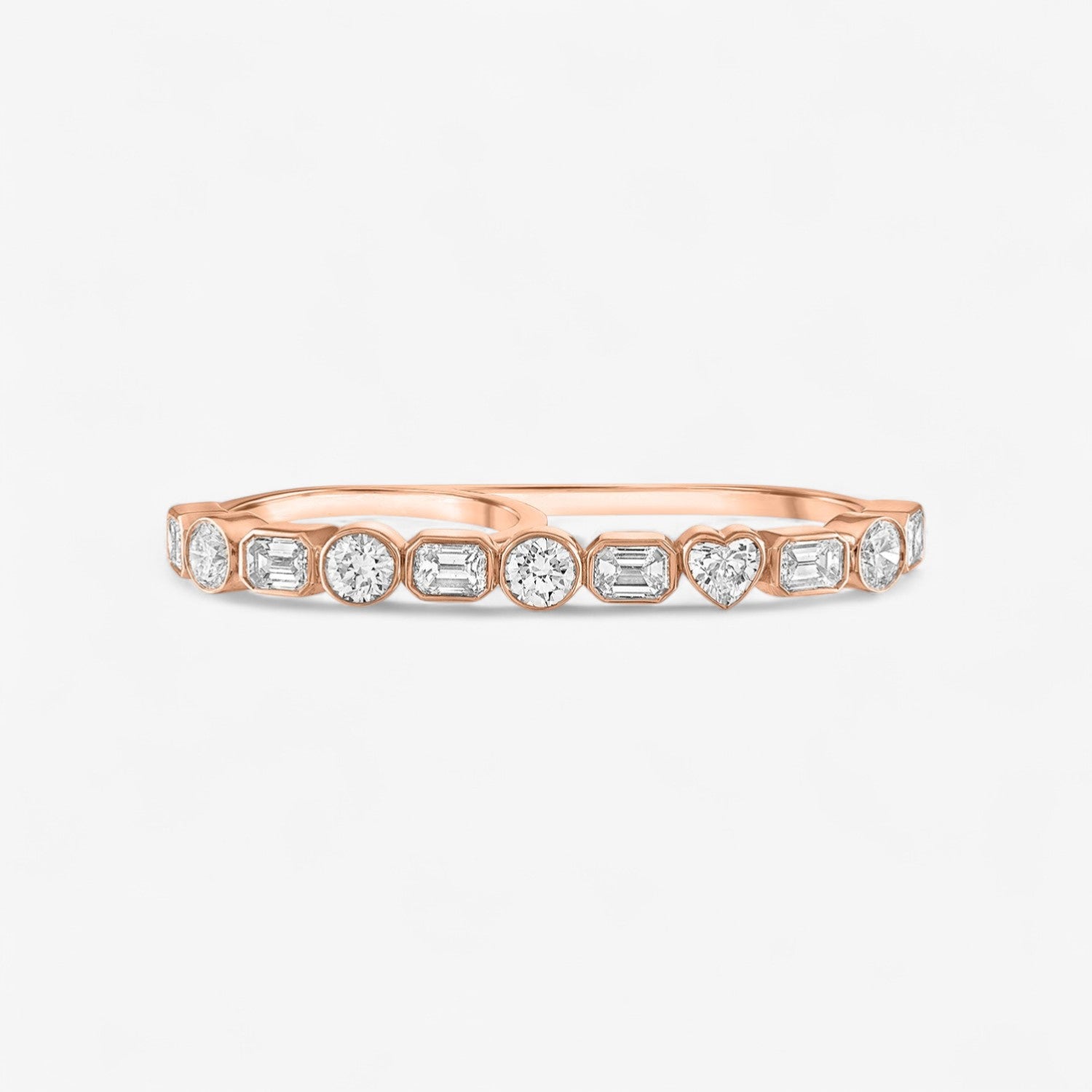 Fancy Bezel Two Finger Ring