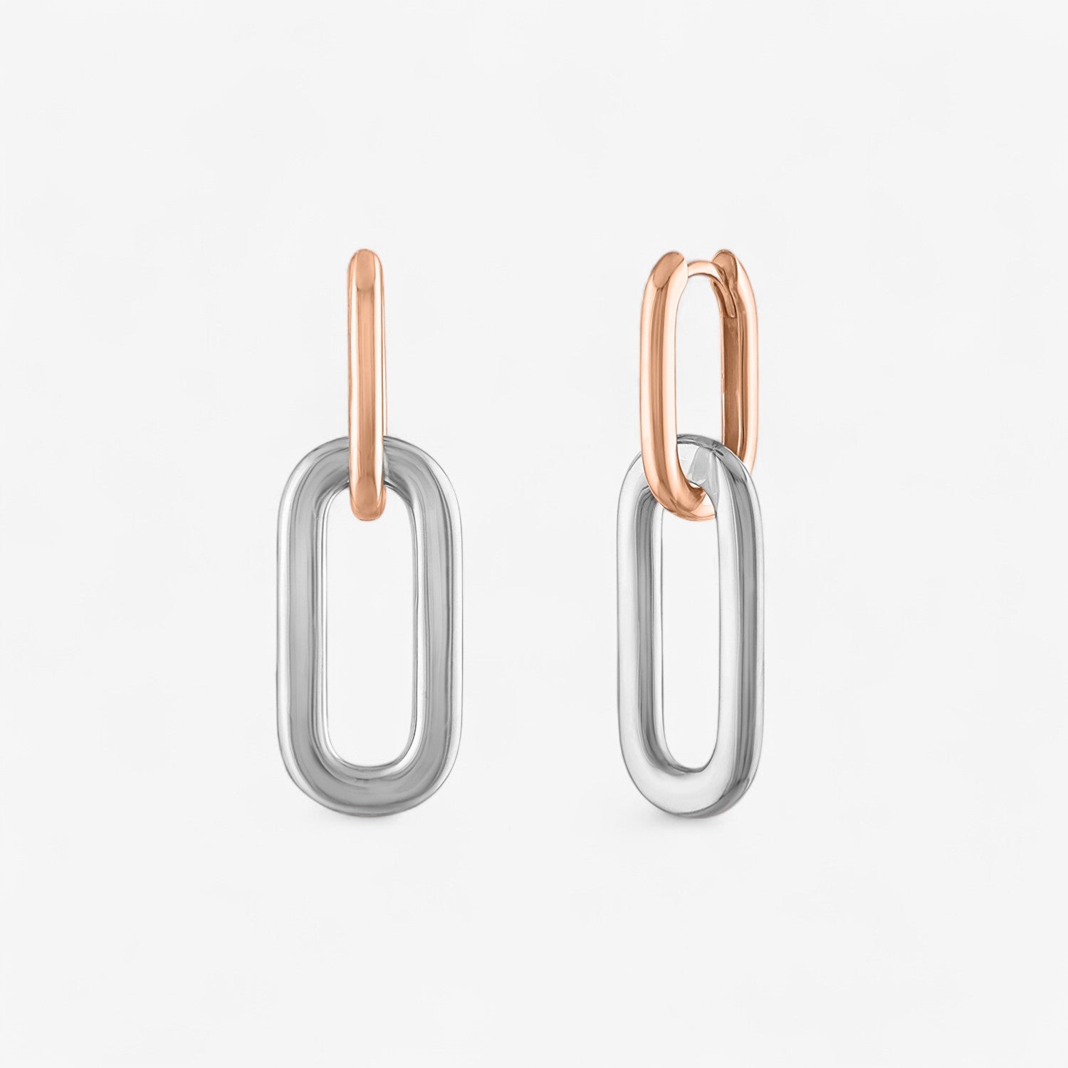 Cleo Paperclip Gold Drop Earrings