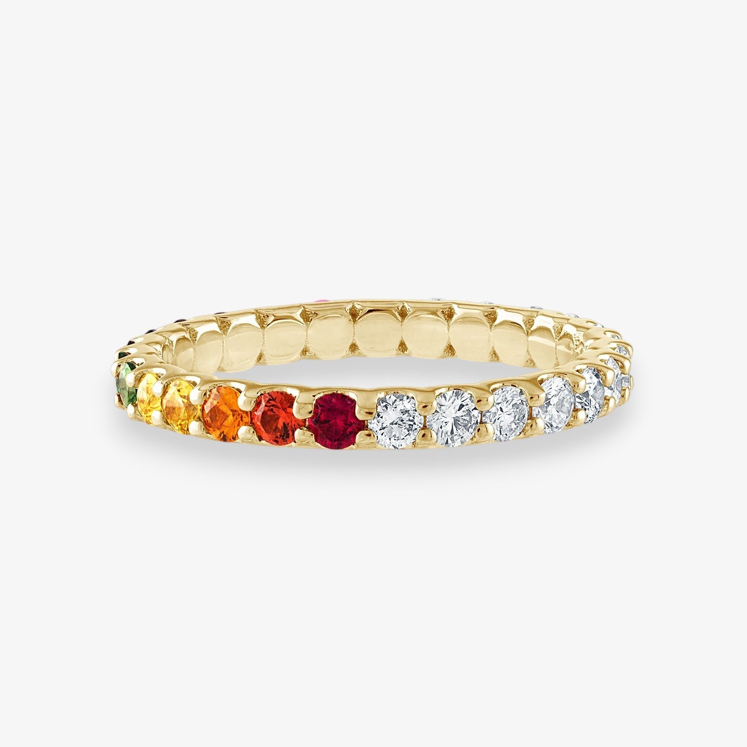 Rainbow and Diamond Eternity Band