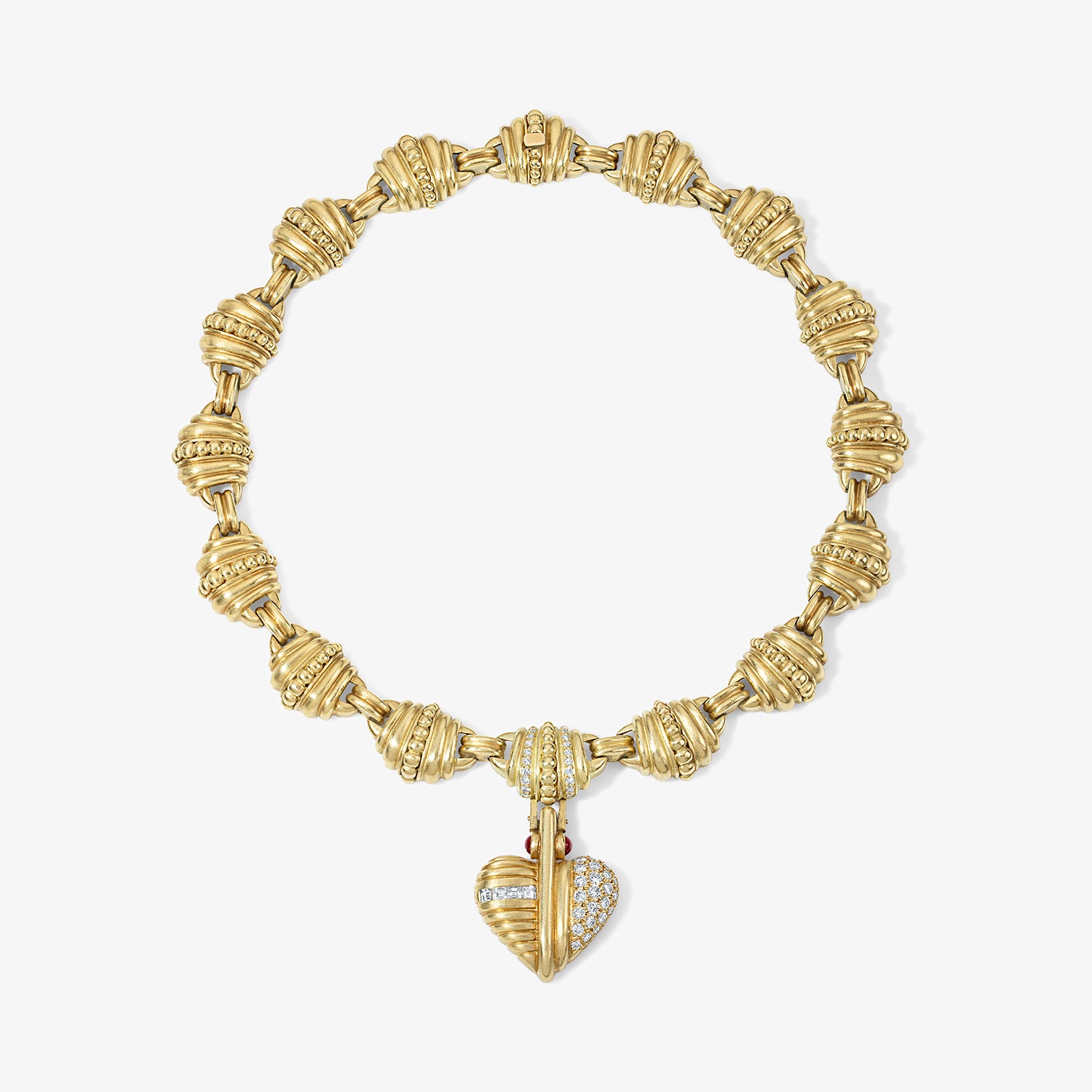 Gold Heart Pendant Necklace