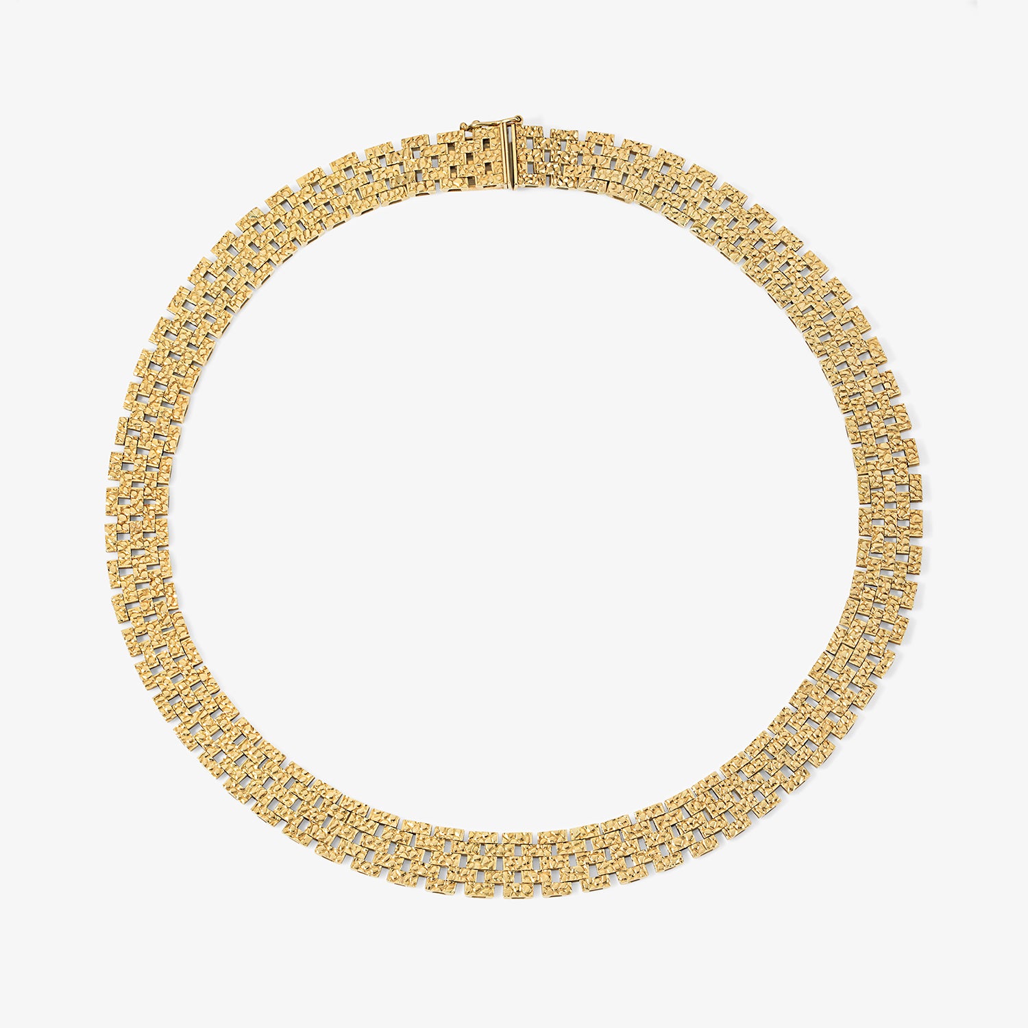 Vintage Gold Weaved Collar Necklace