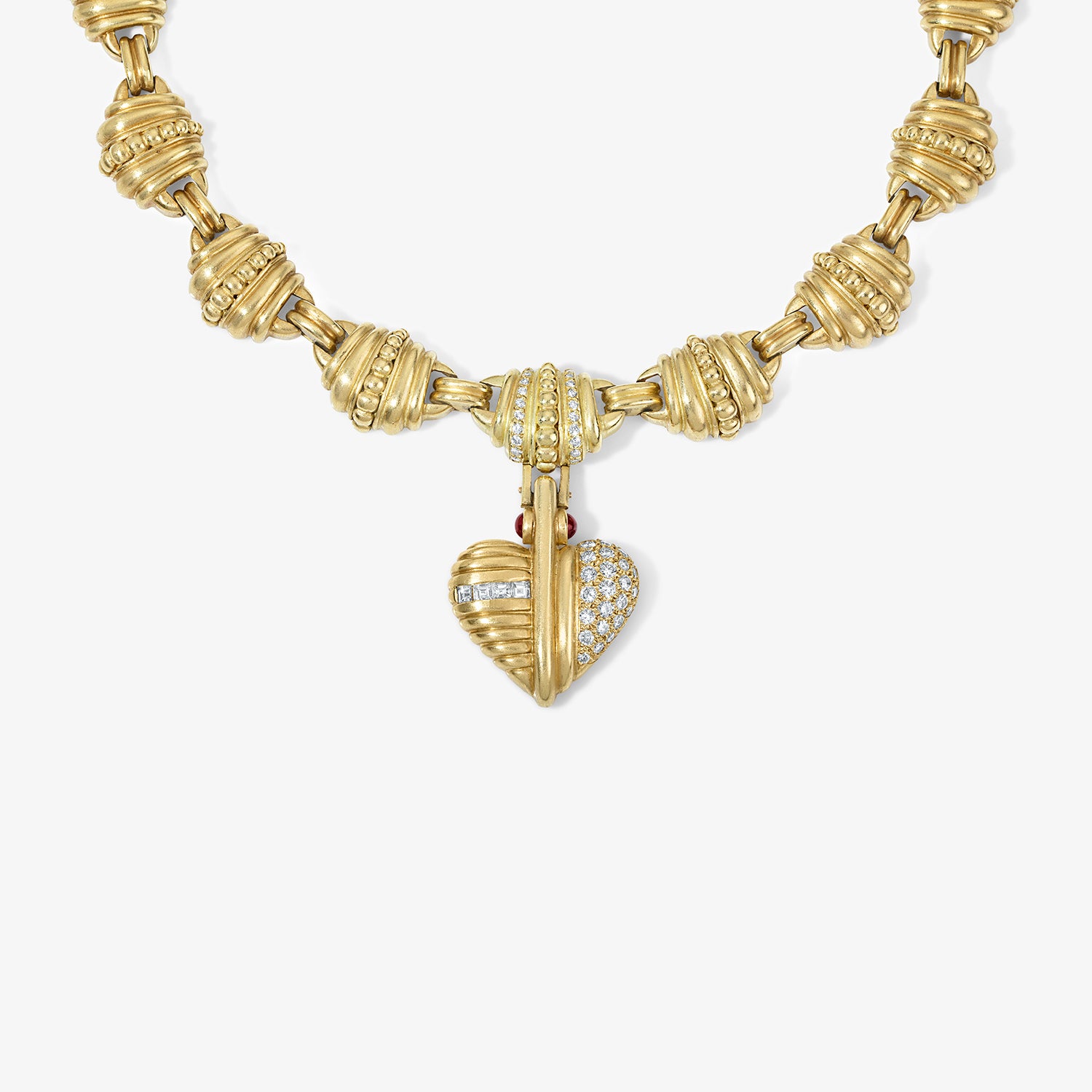 Gold Heart Pendant Necklace