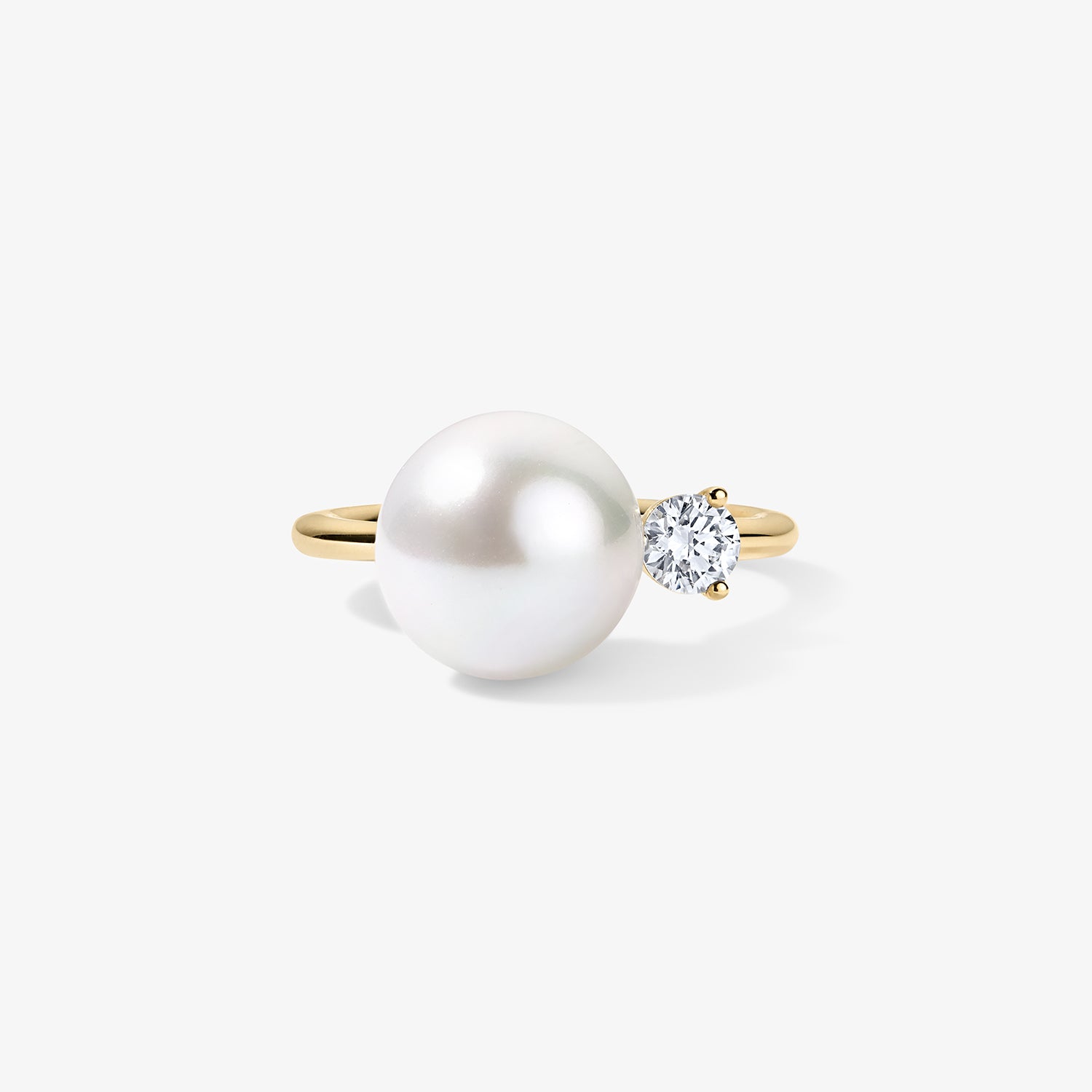 Grace Pearl and Diamond Ring