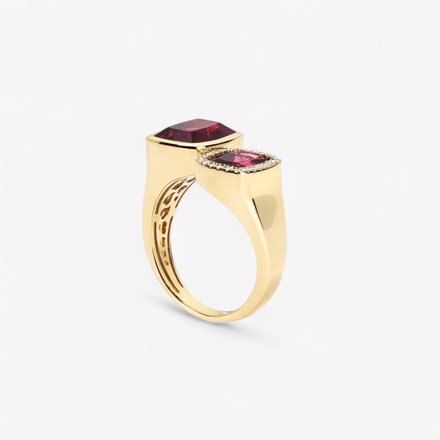 Gemma Rhodolite Toi Et Moi Ring