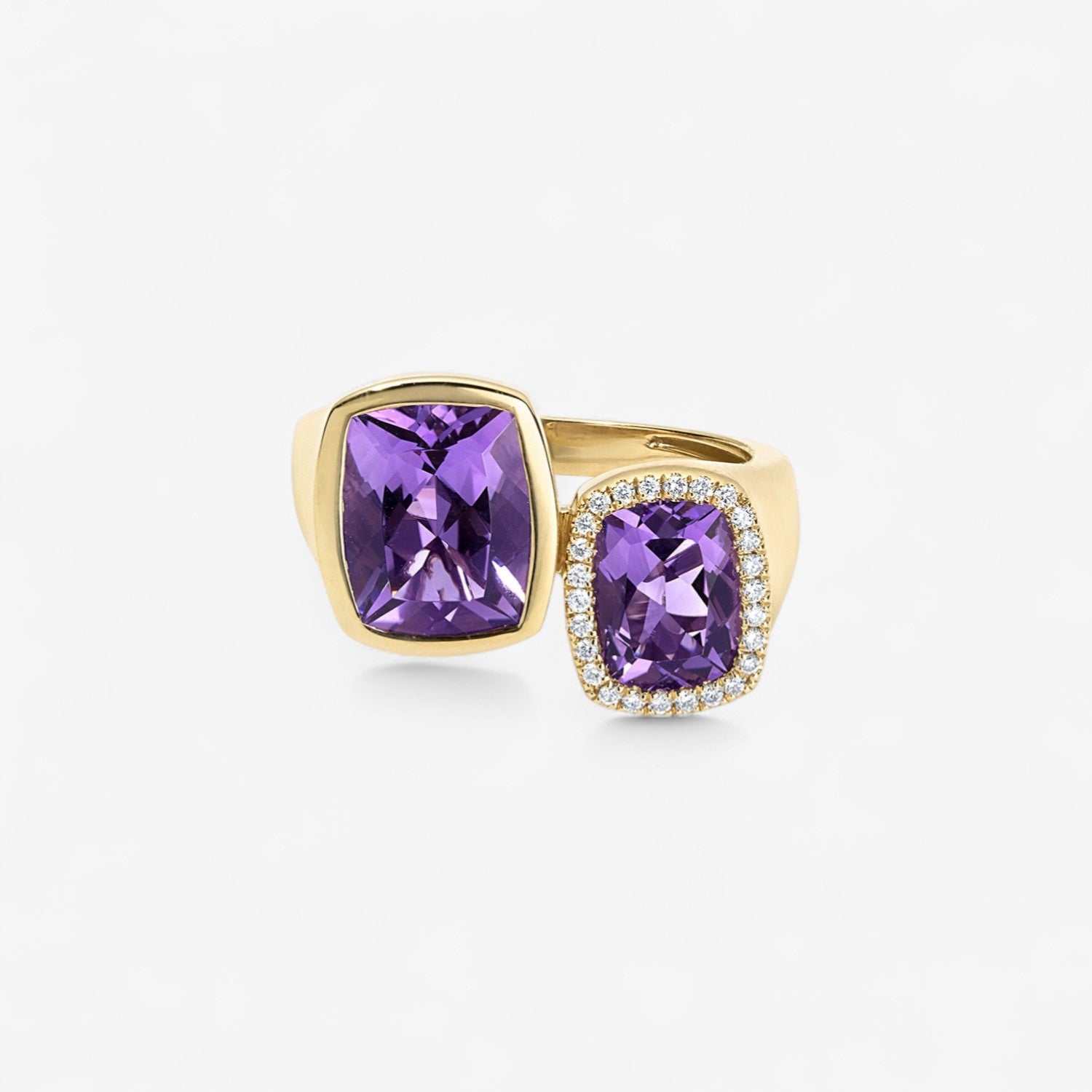 Gemma Amethyst Toi Et Moi Ring