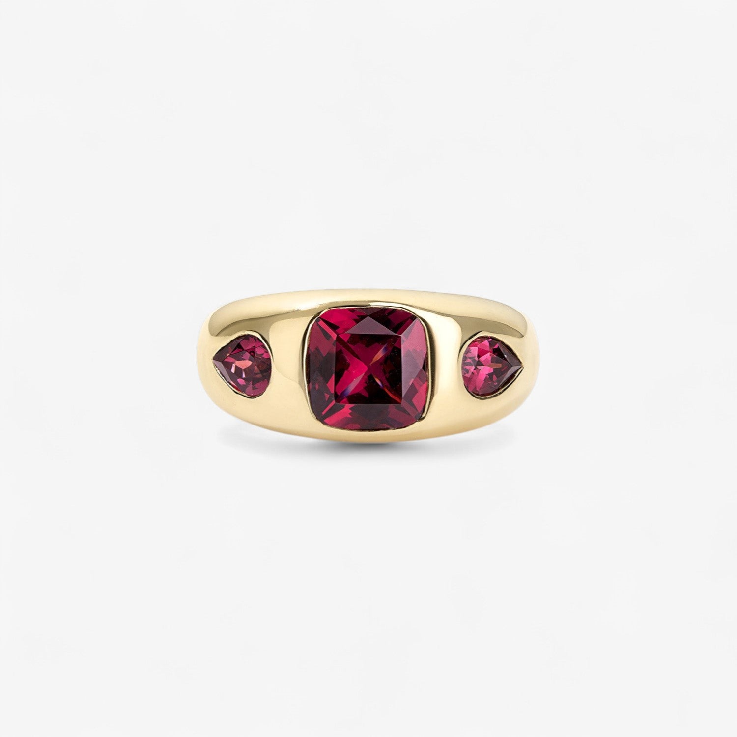 Gemma Rhodolite Trio Ring