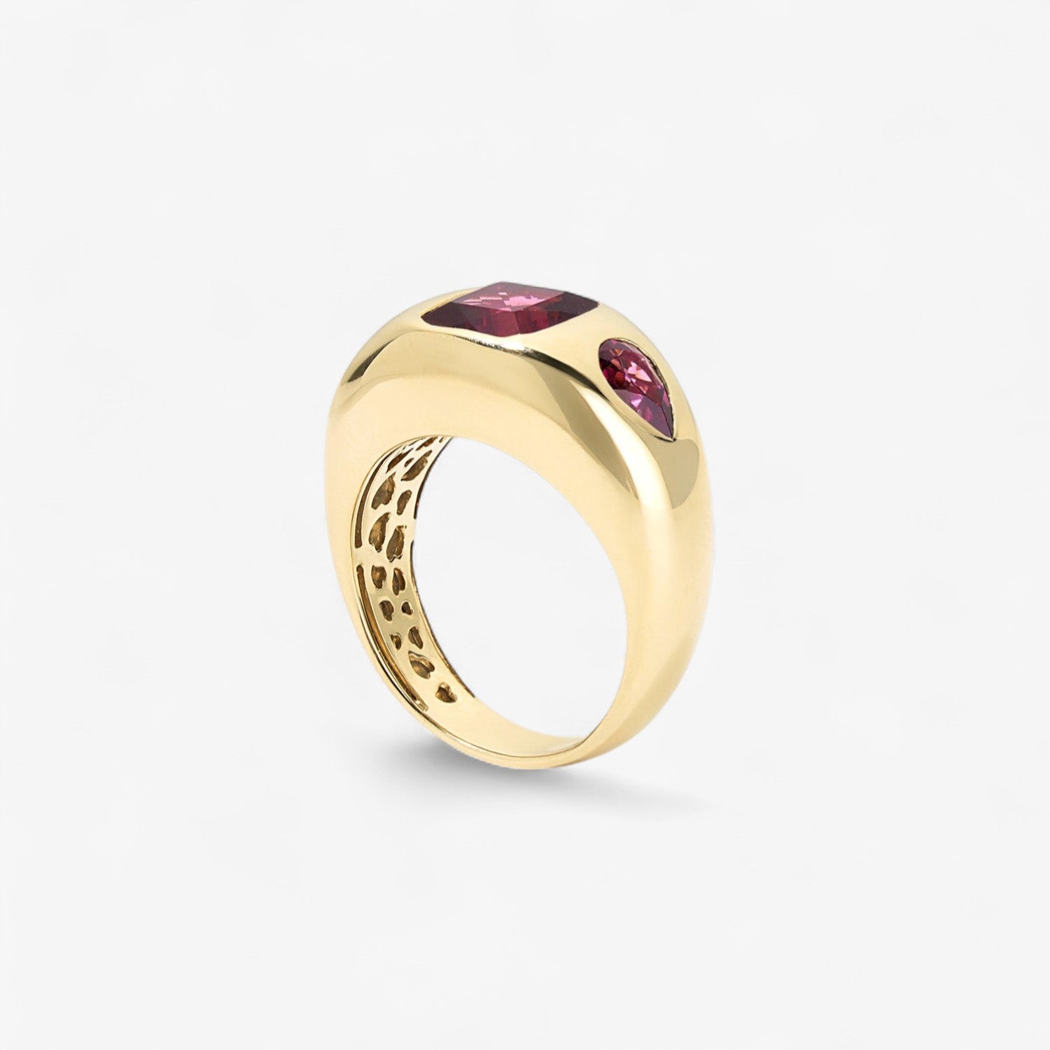 Gemma Rhodolite Trio Ring