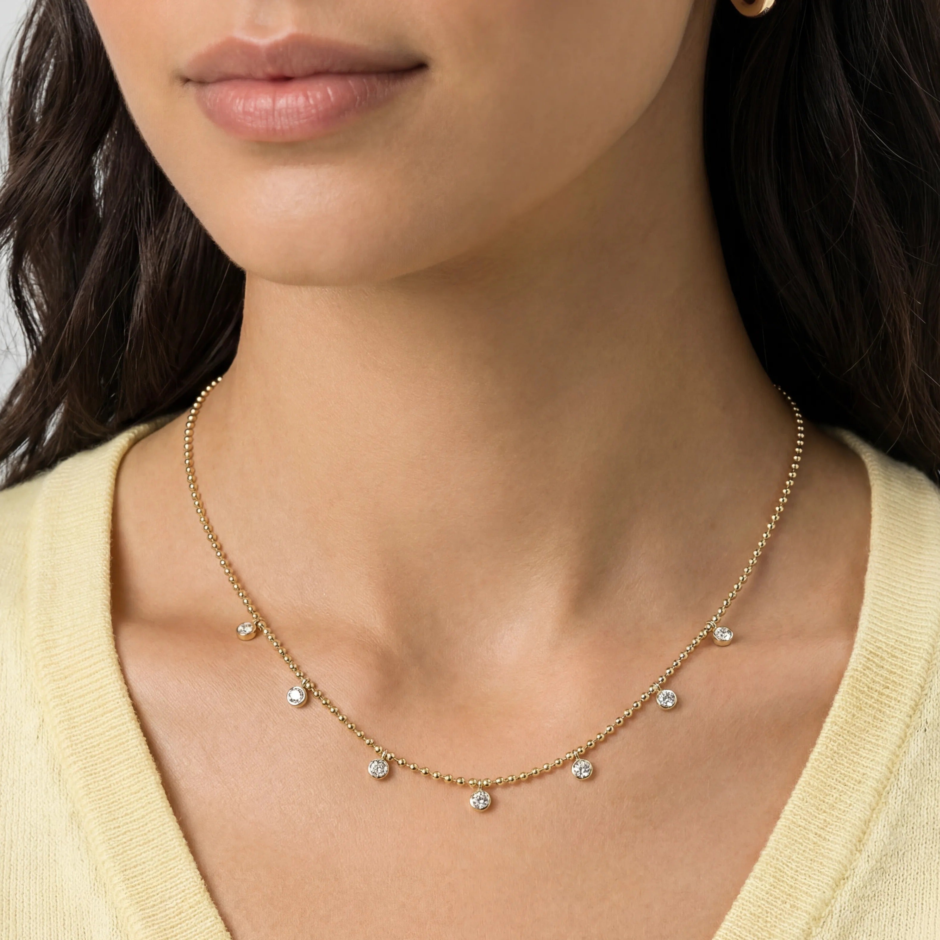 Dakota 7 Diamond Shaker Necklace