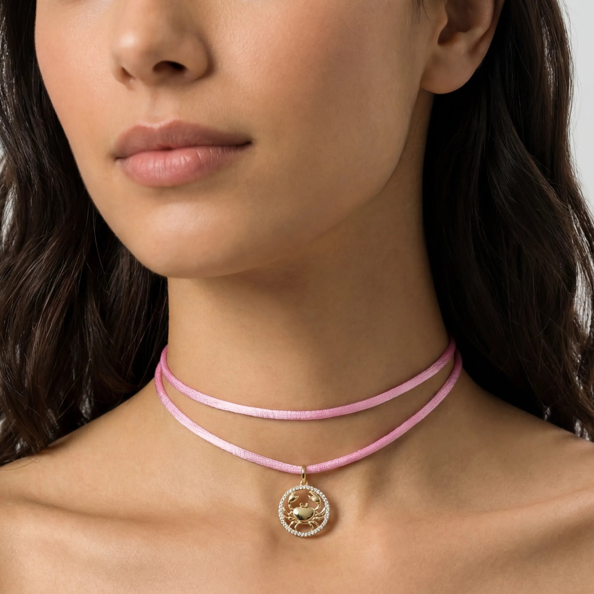 Kendall Pink Satin Cord Necklace