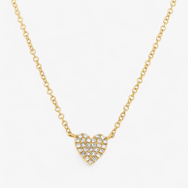 ネックレス・ペンダント Gold Mini Heart Angie Necklace The Tiny Angel Heart Pendant Necklace | The M Jewelers