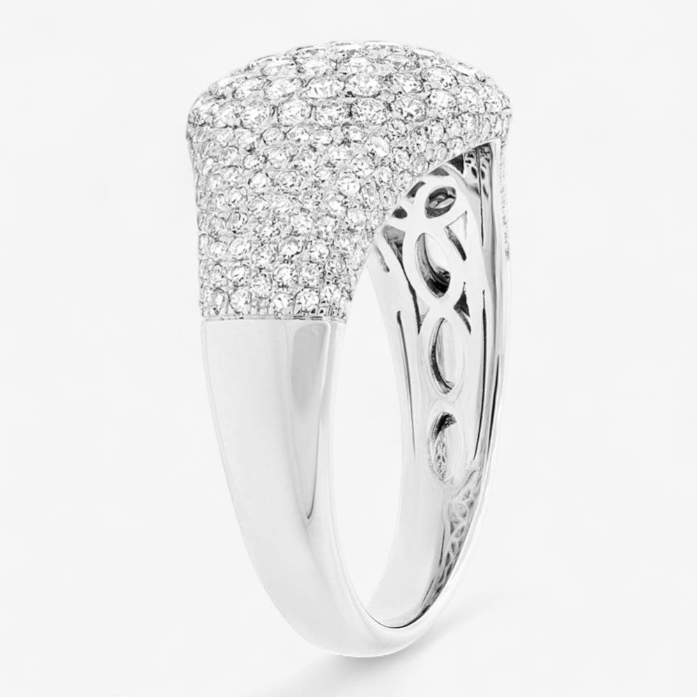 Domed Pave Pinky Ring