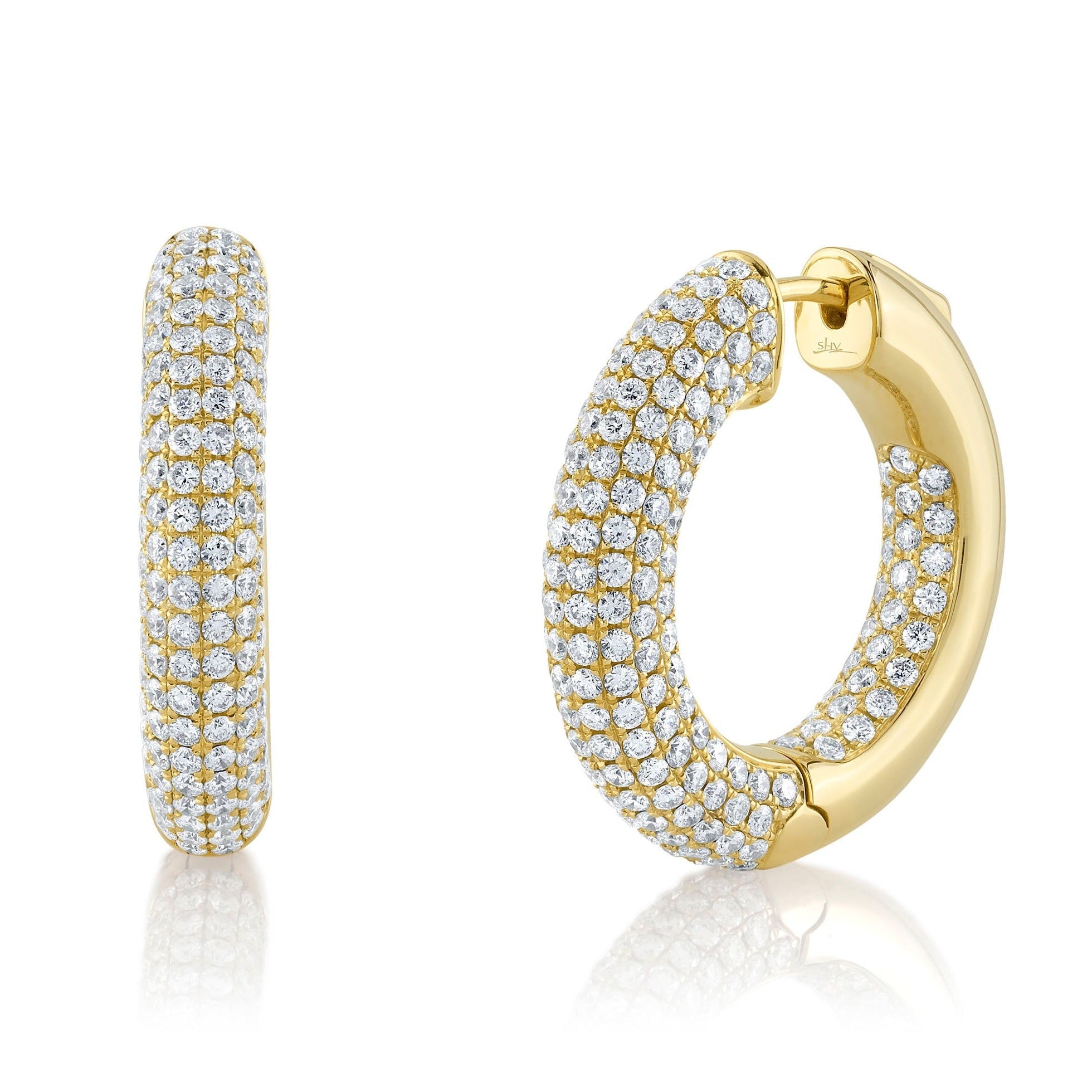 Vault Sale: Roxy Circle Hoops in Yellow Gold