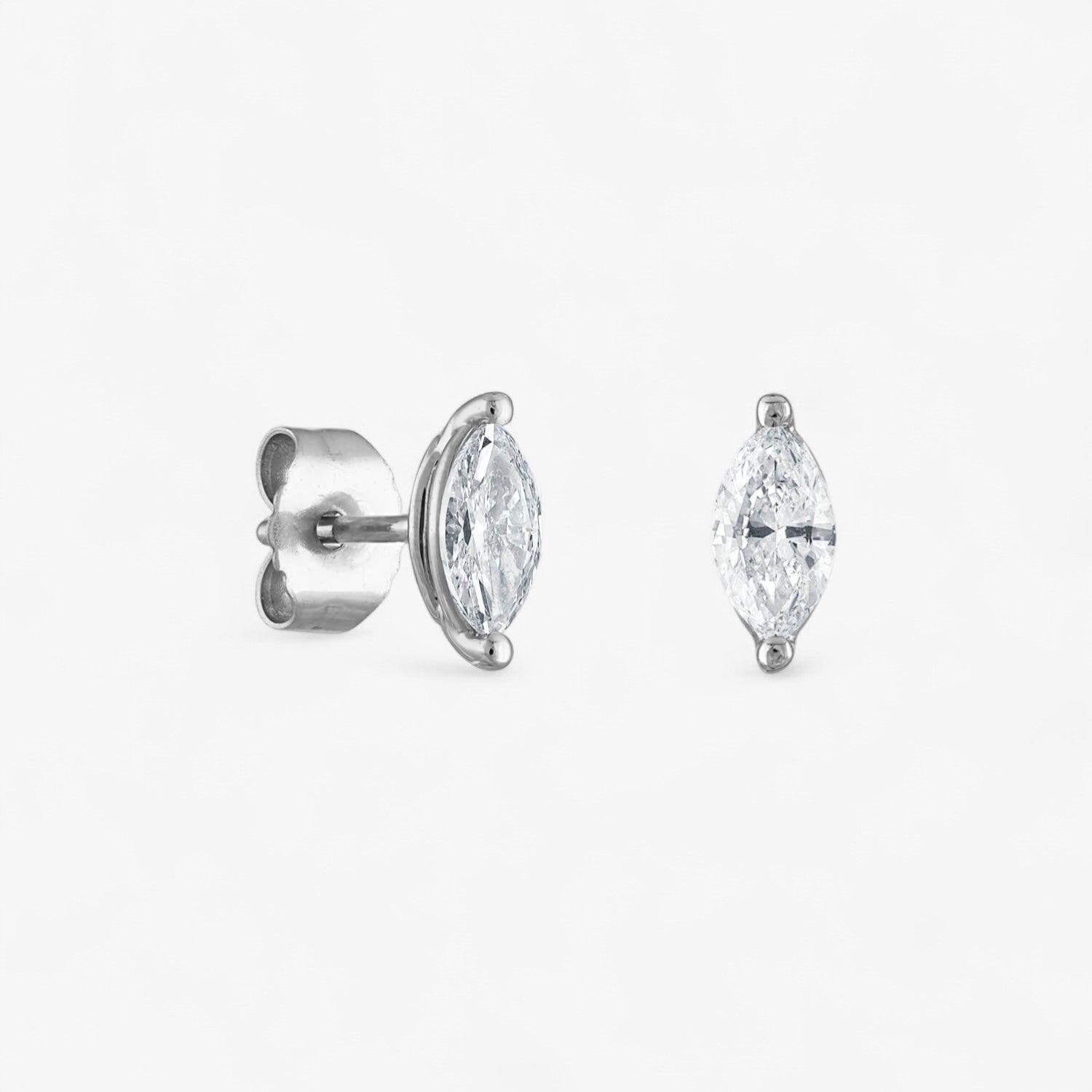 Signature Marquise Diamond Stud Earrings