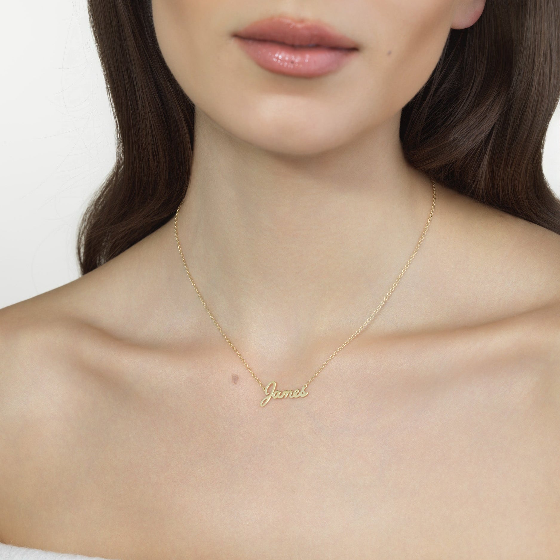 Vault Sale: Signature Script "James" Necklace in Vermeil