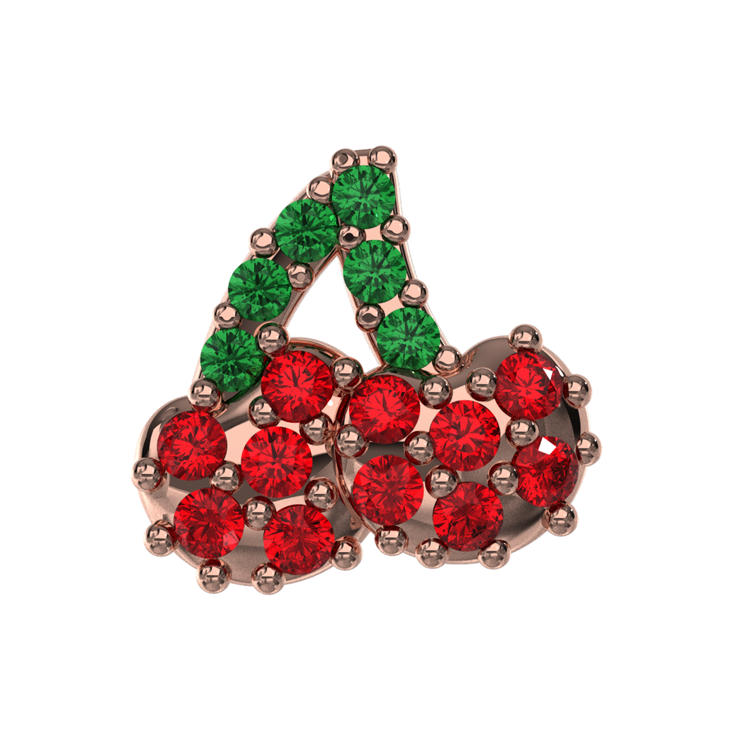 Pave Cherry Slider Charm