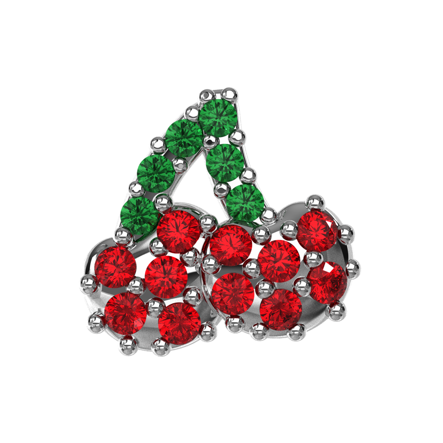 Pave Cherry Slider Charm