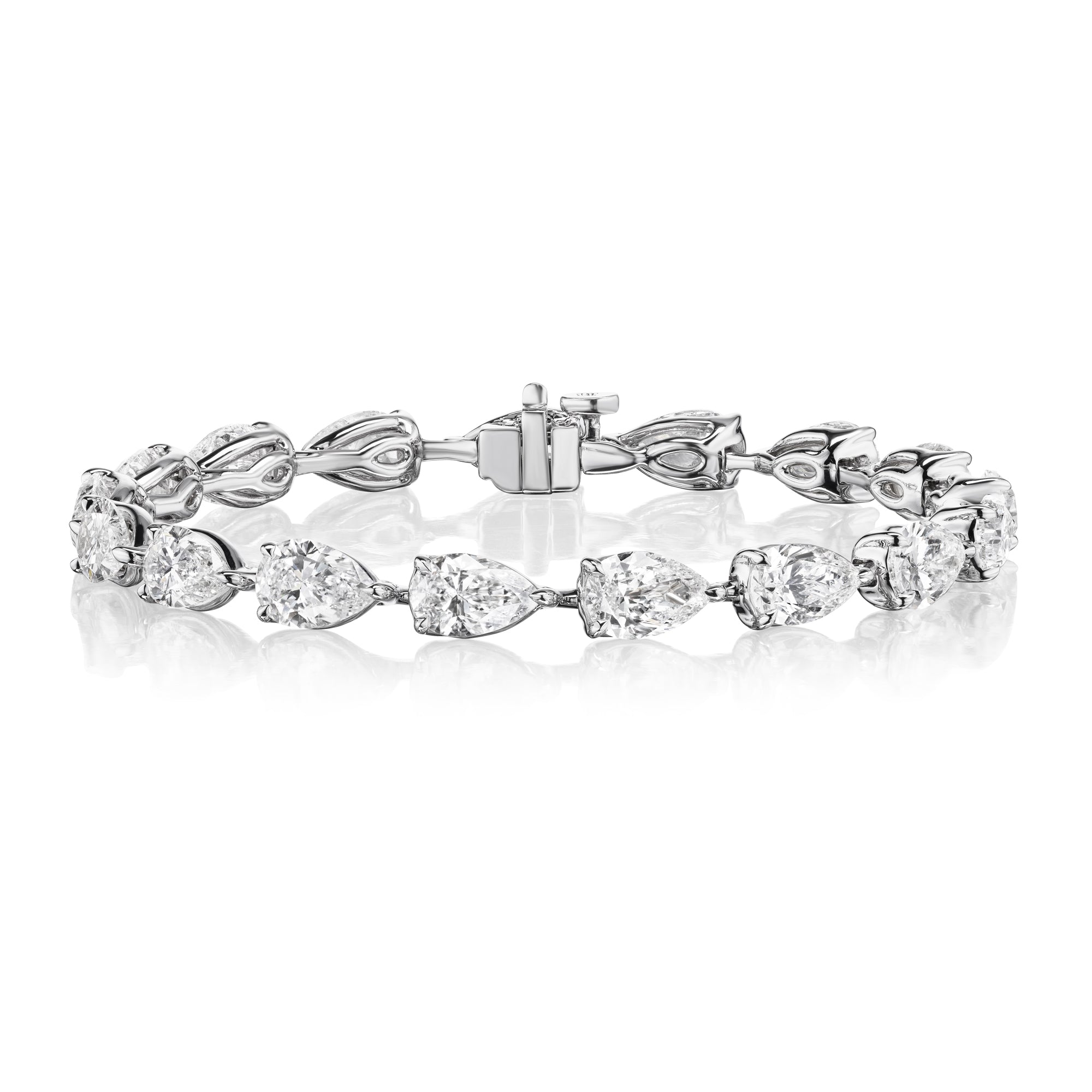 Pear Shaped Diamond Bracelet