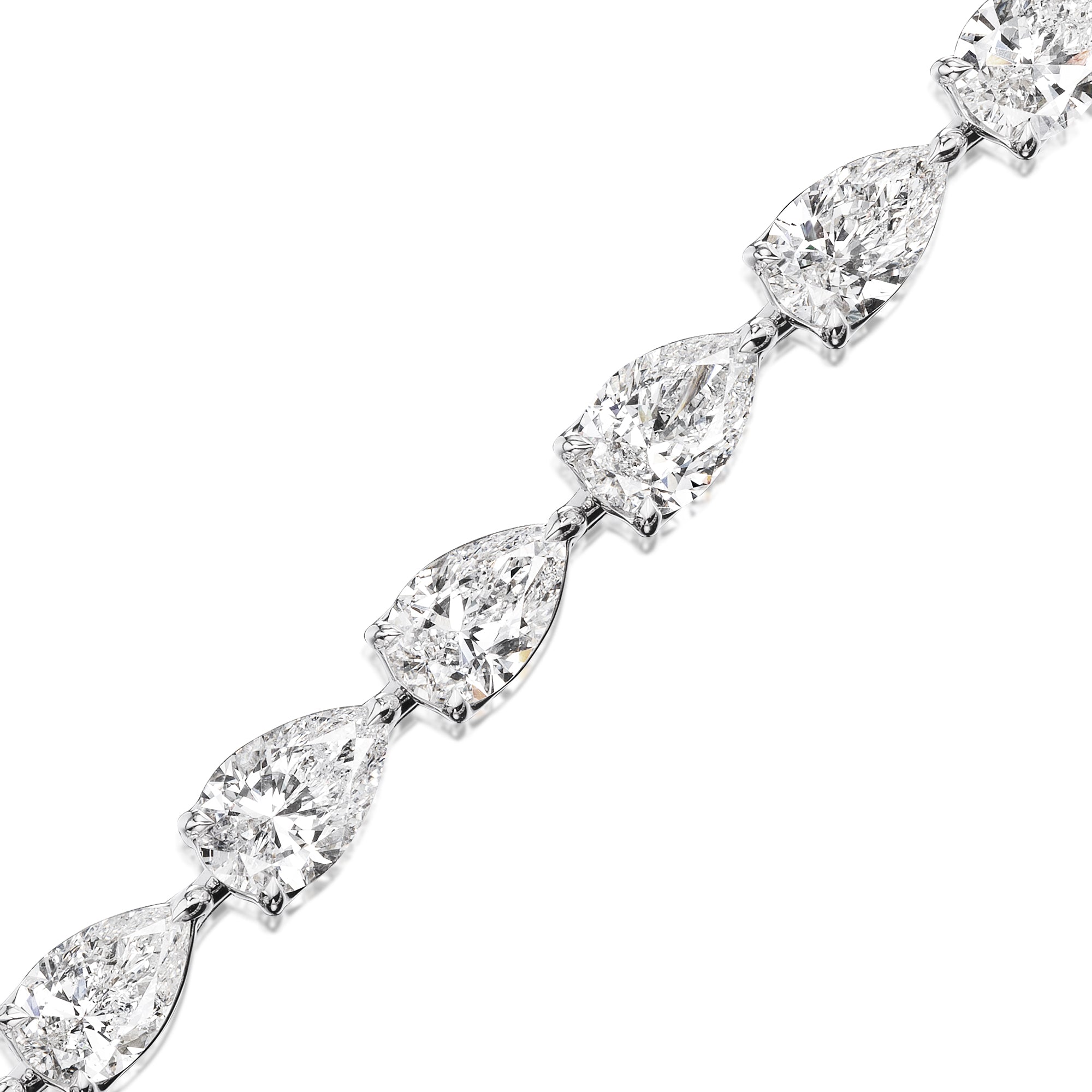 Pear Shaped Diamond Bracelet