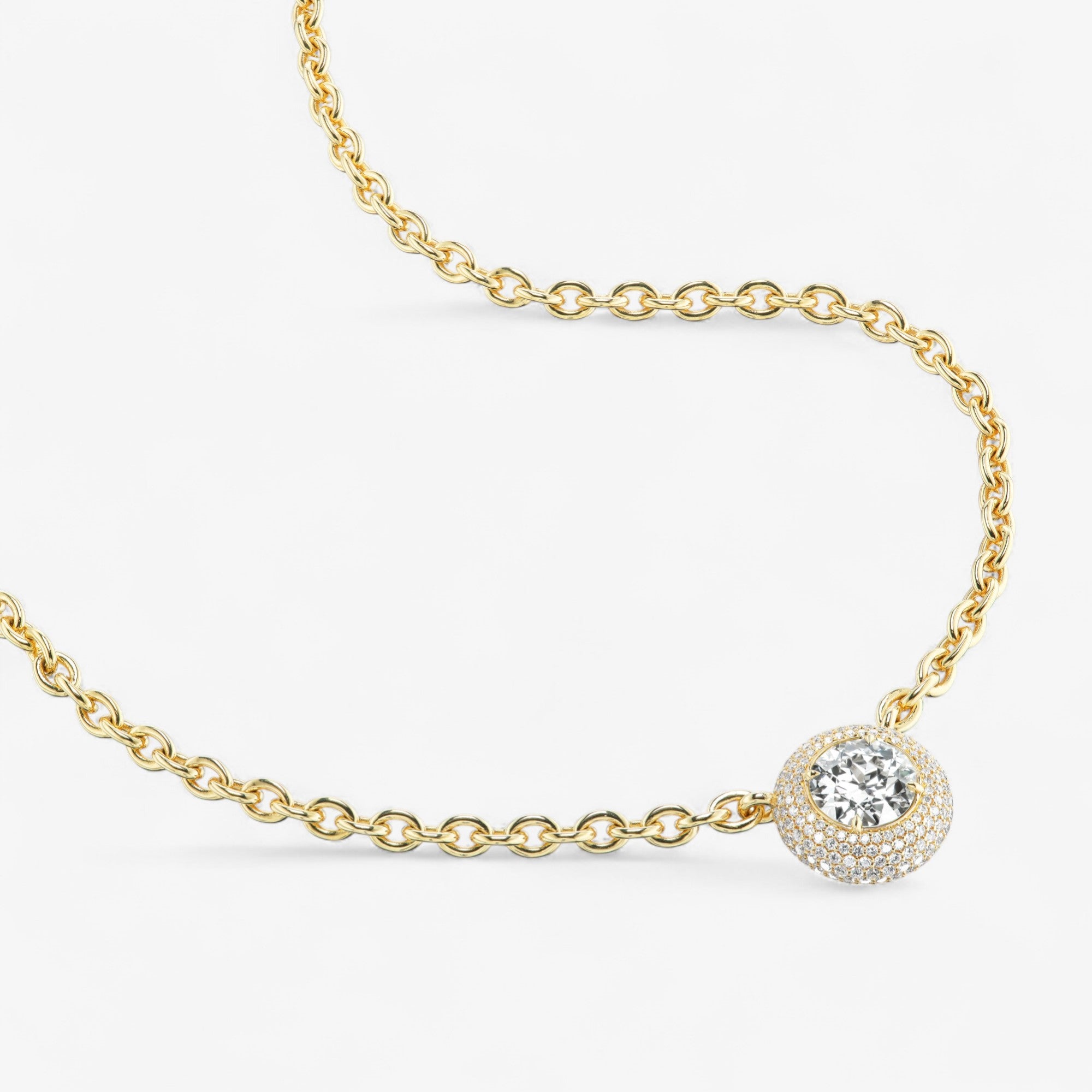 Old Euro Diamond Pendant