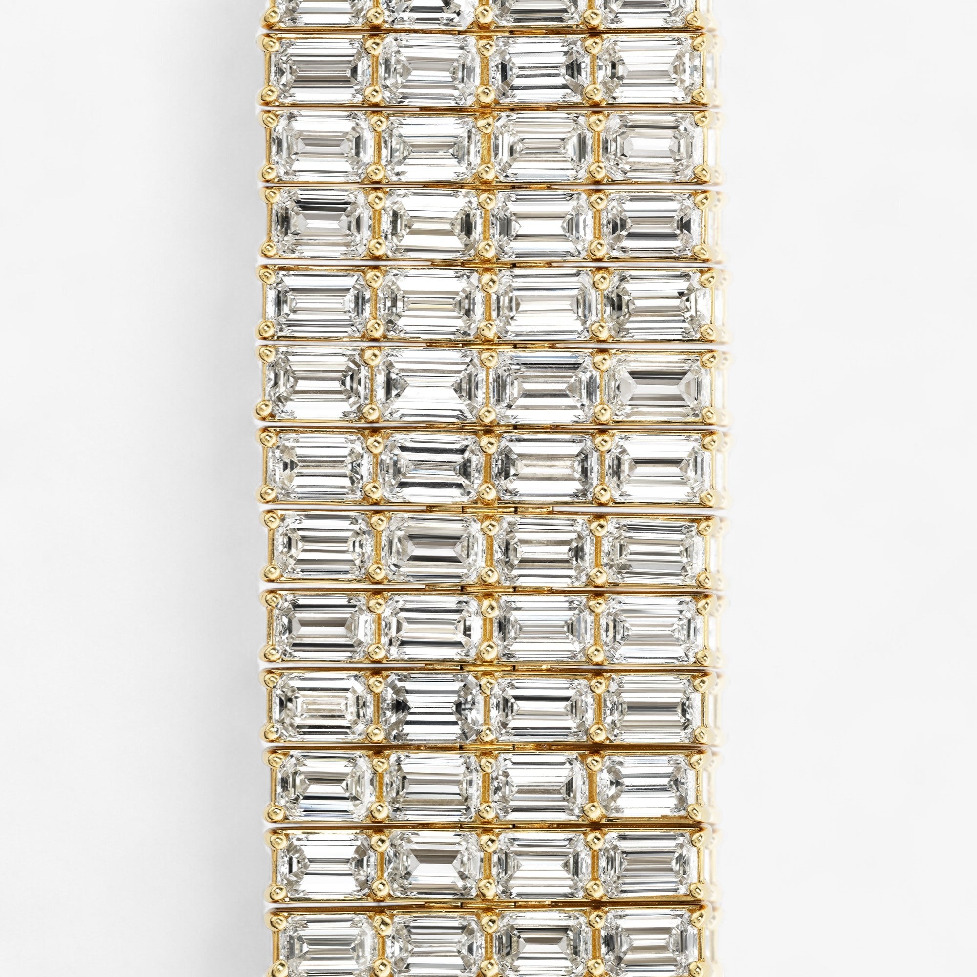 155CT Emerald Cut Diamond Choker Necklace