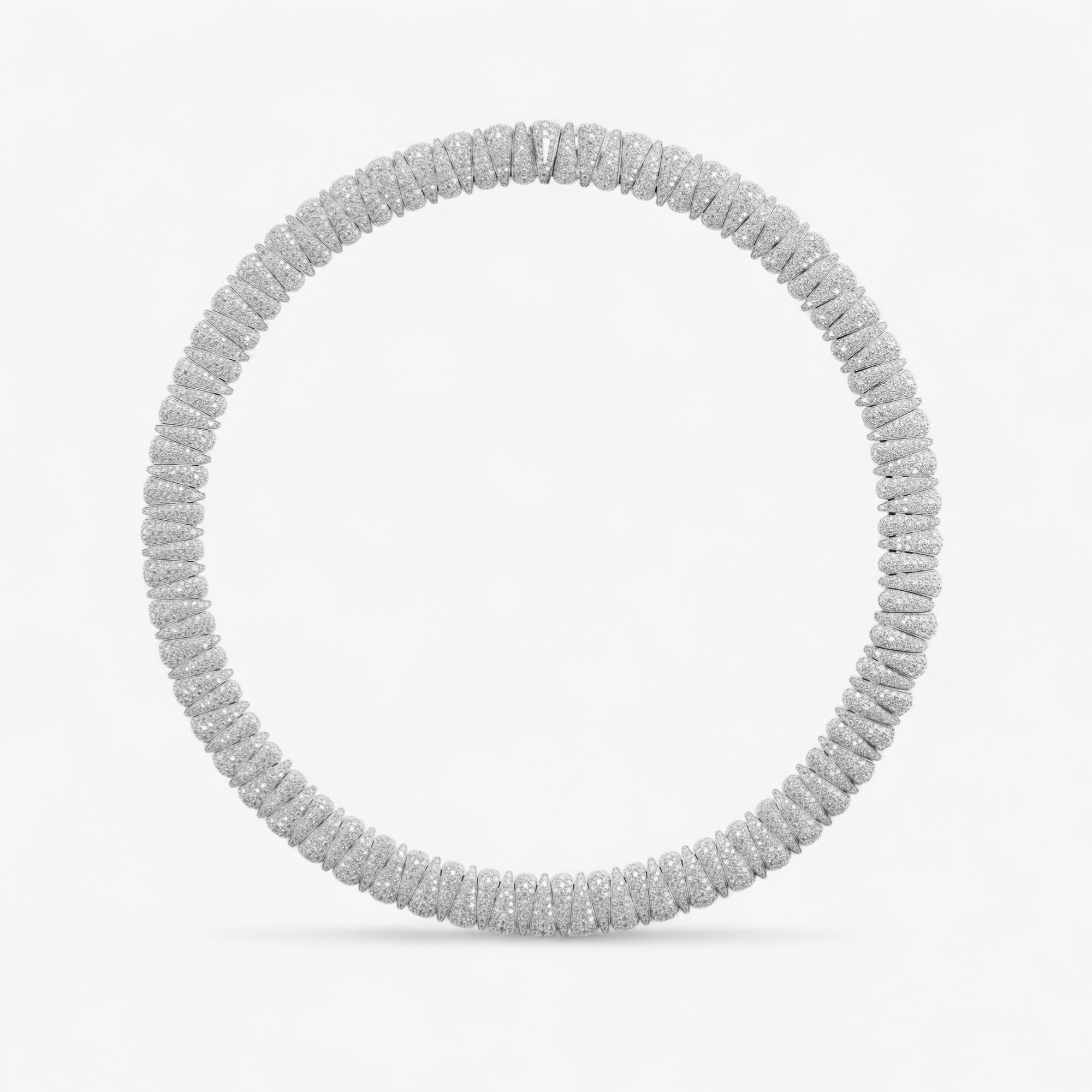 Diamond Alternating Collar Necklace