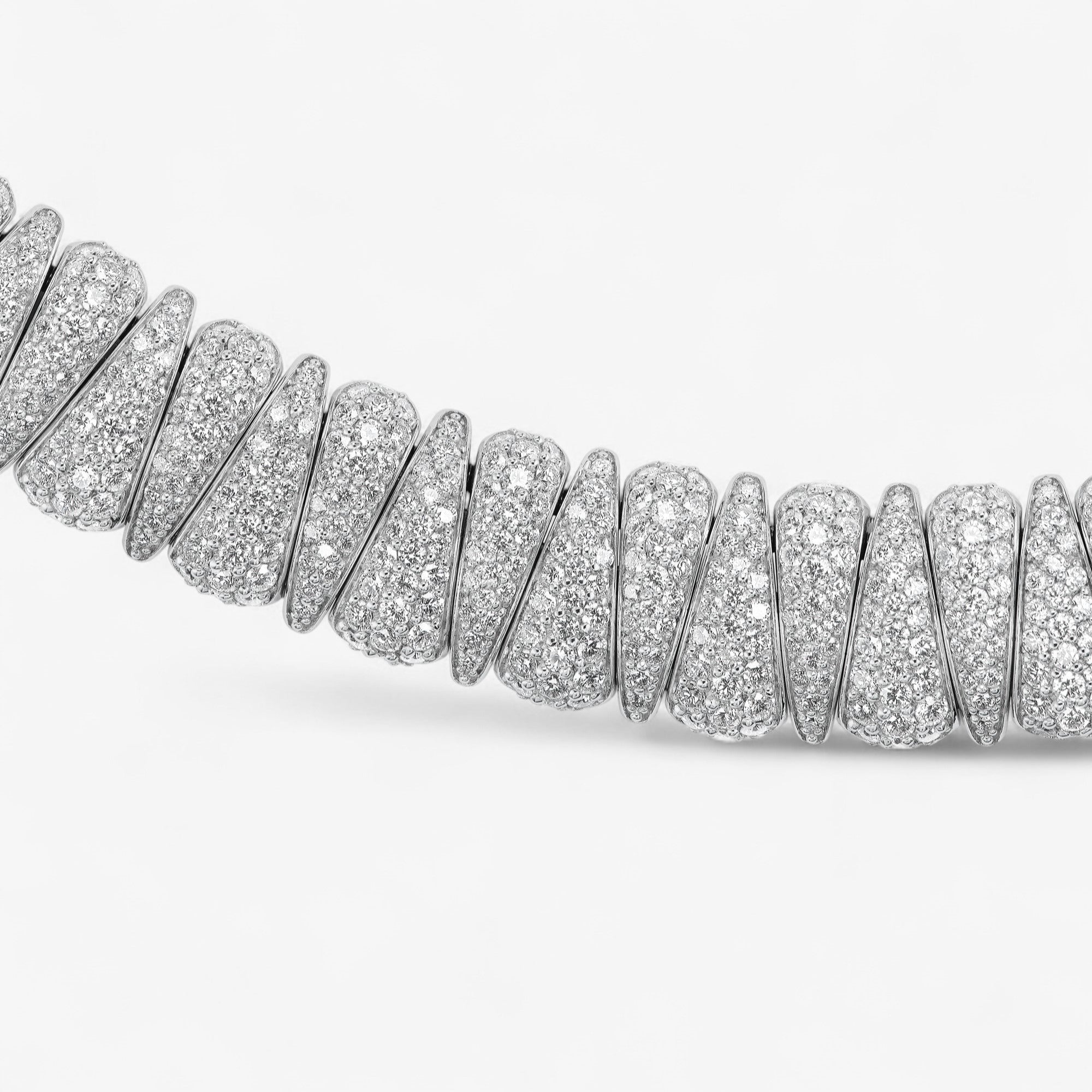 Diamond Alternating Collar Necklace
