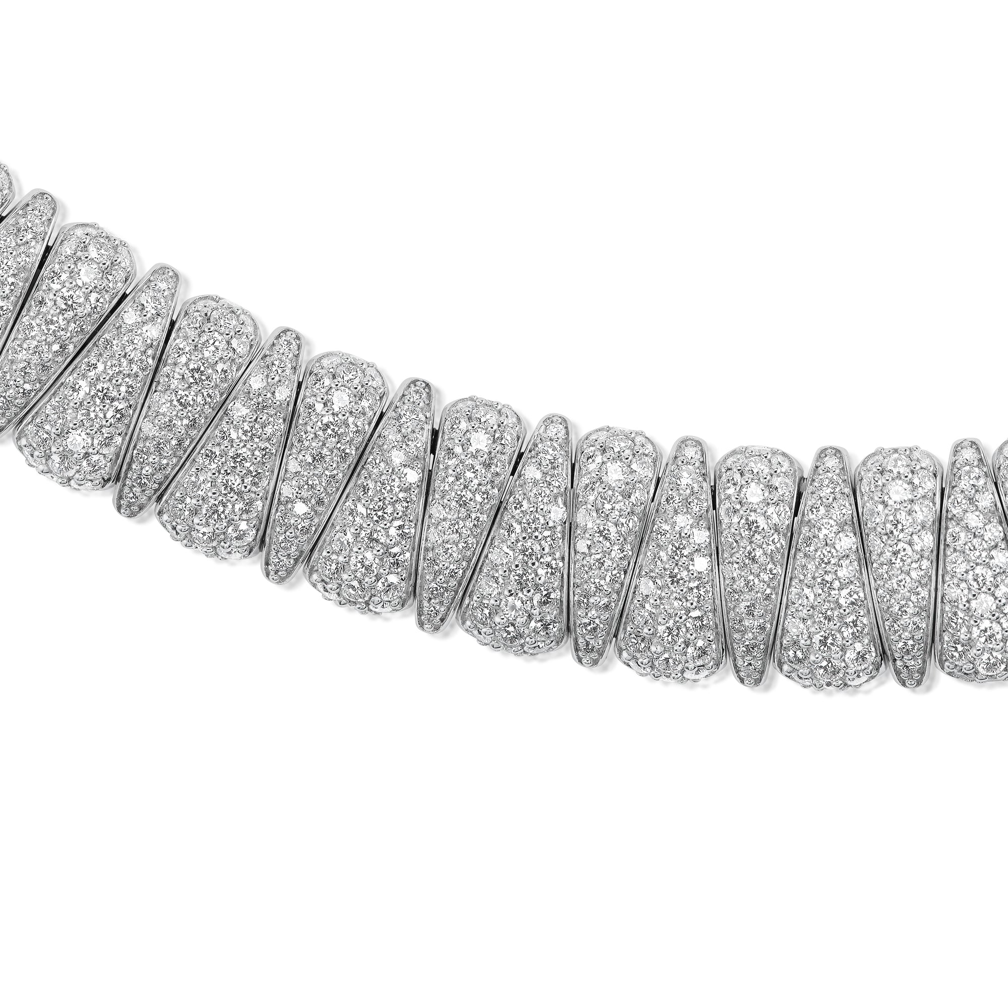 Diamond Alternating Collar Necklace