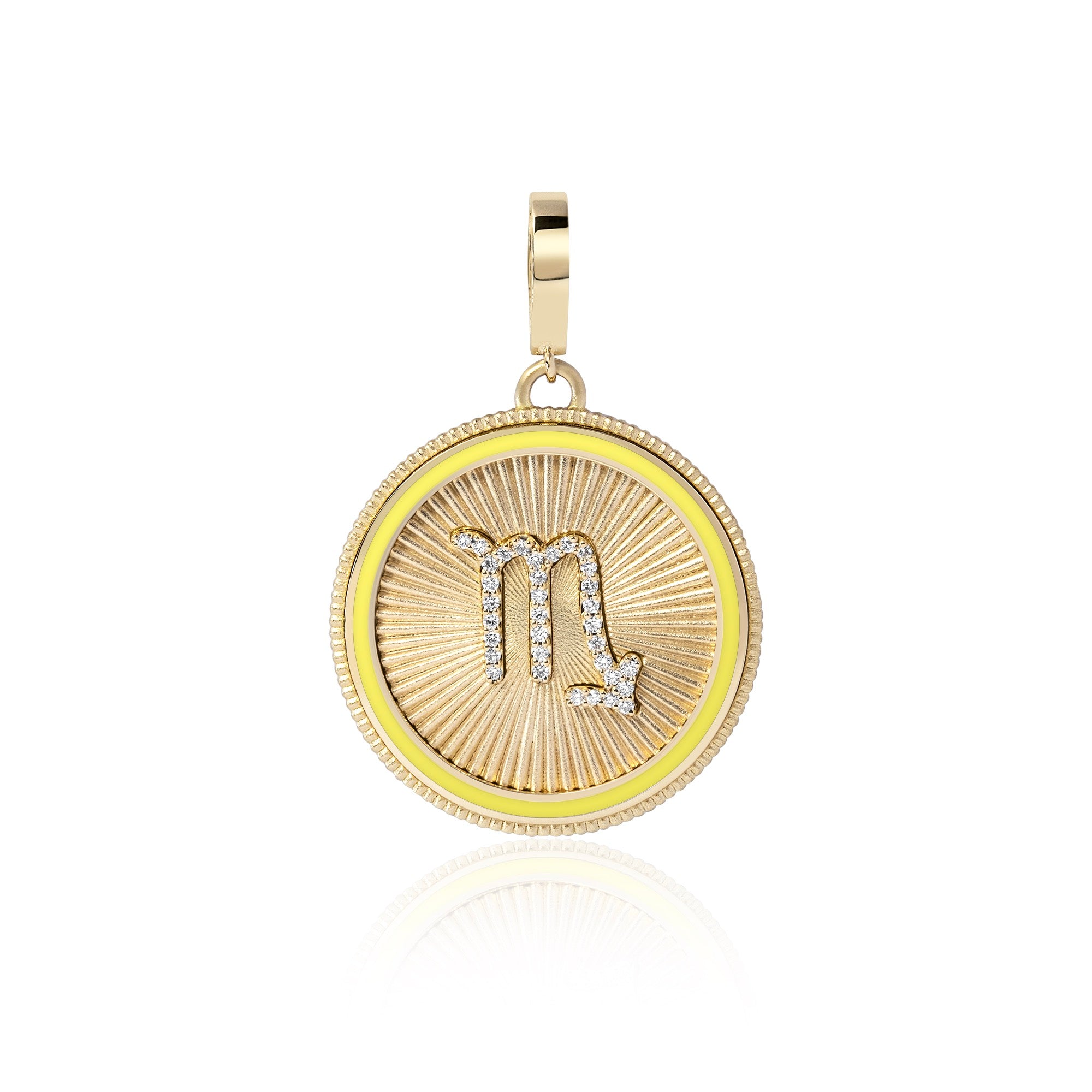 14 K Yellow gold plated 18-inch zodiac sign Necklace