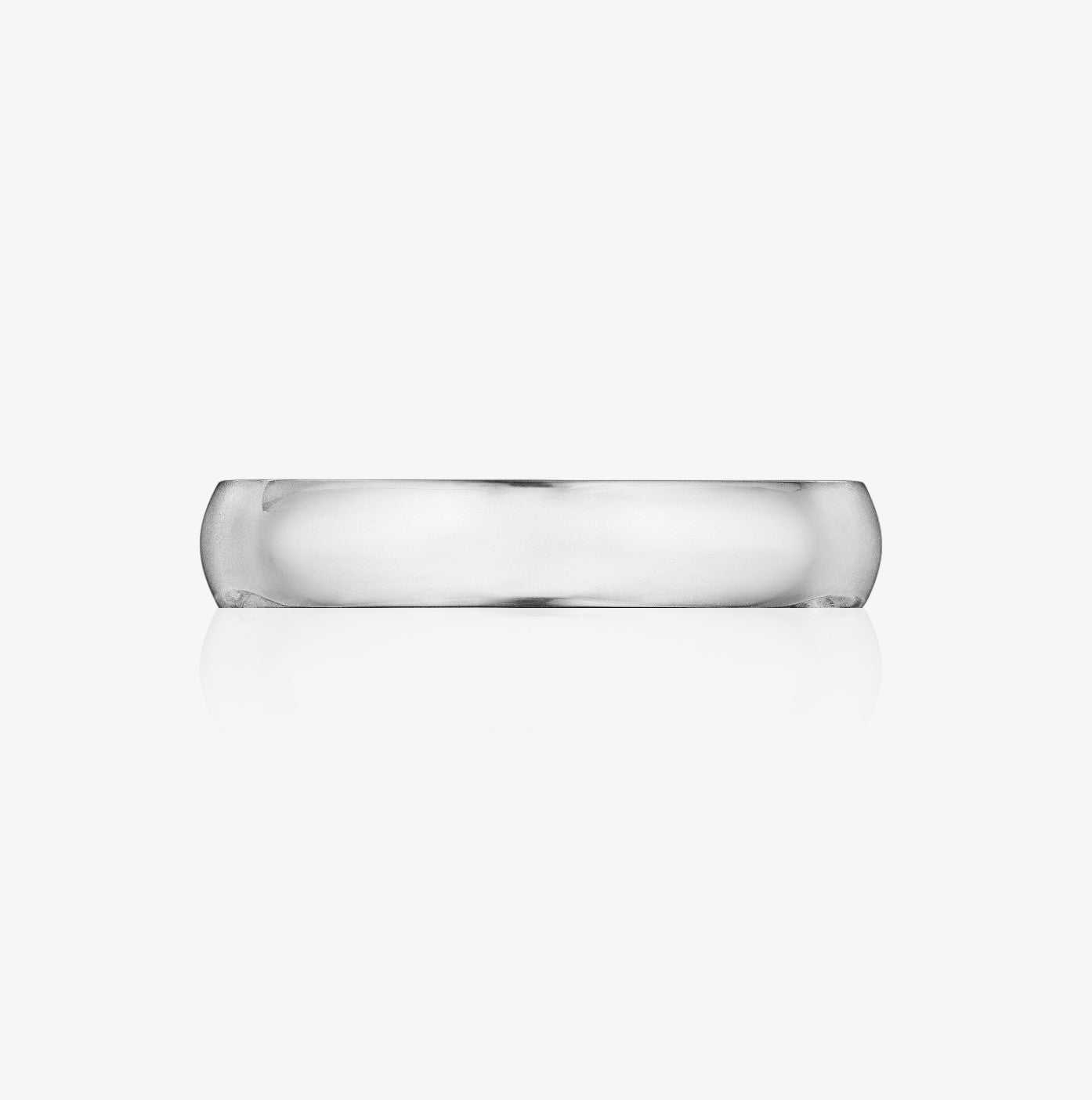 Men's Comfort Fit 4mm Band Platinum