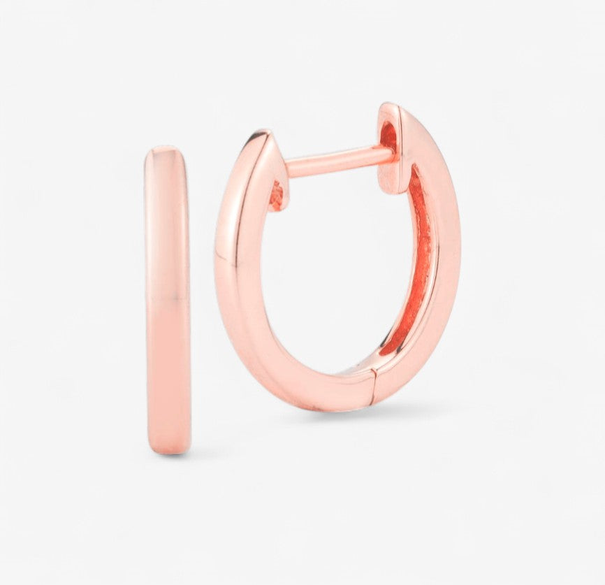 Ivy Gold Huggies 14K Rose Gold