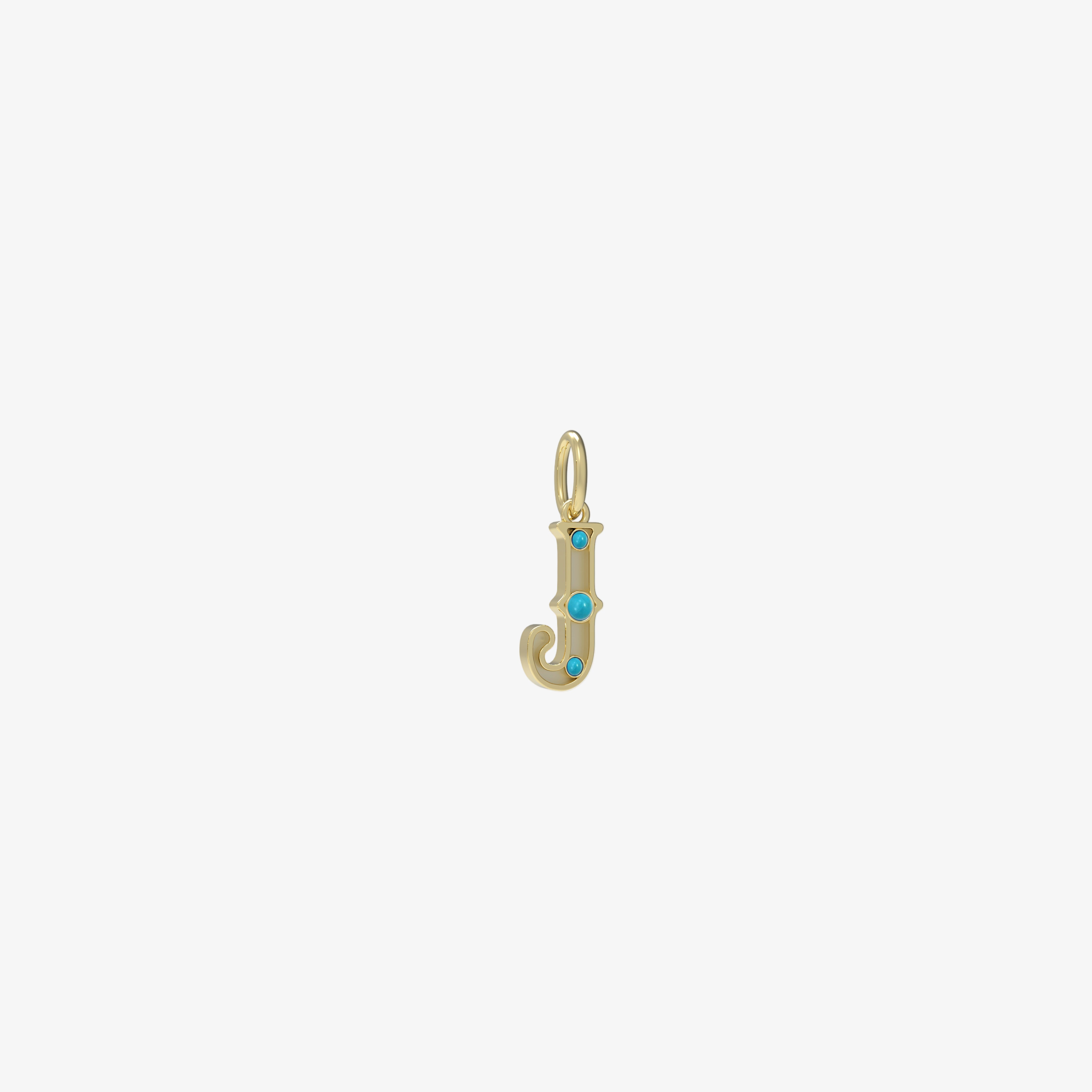 Vault Sale: Small Dakota Turquoise J Pendant