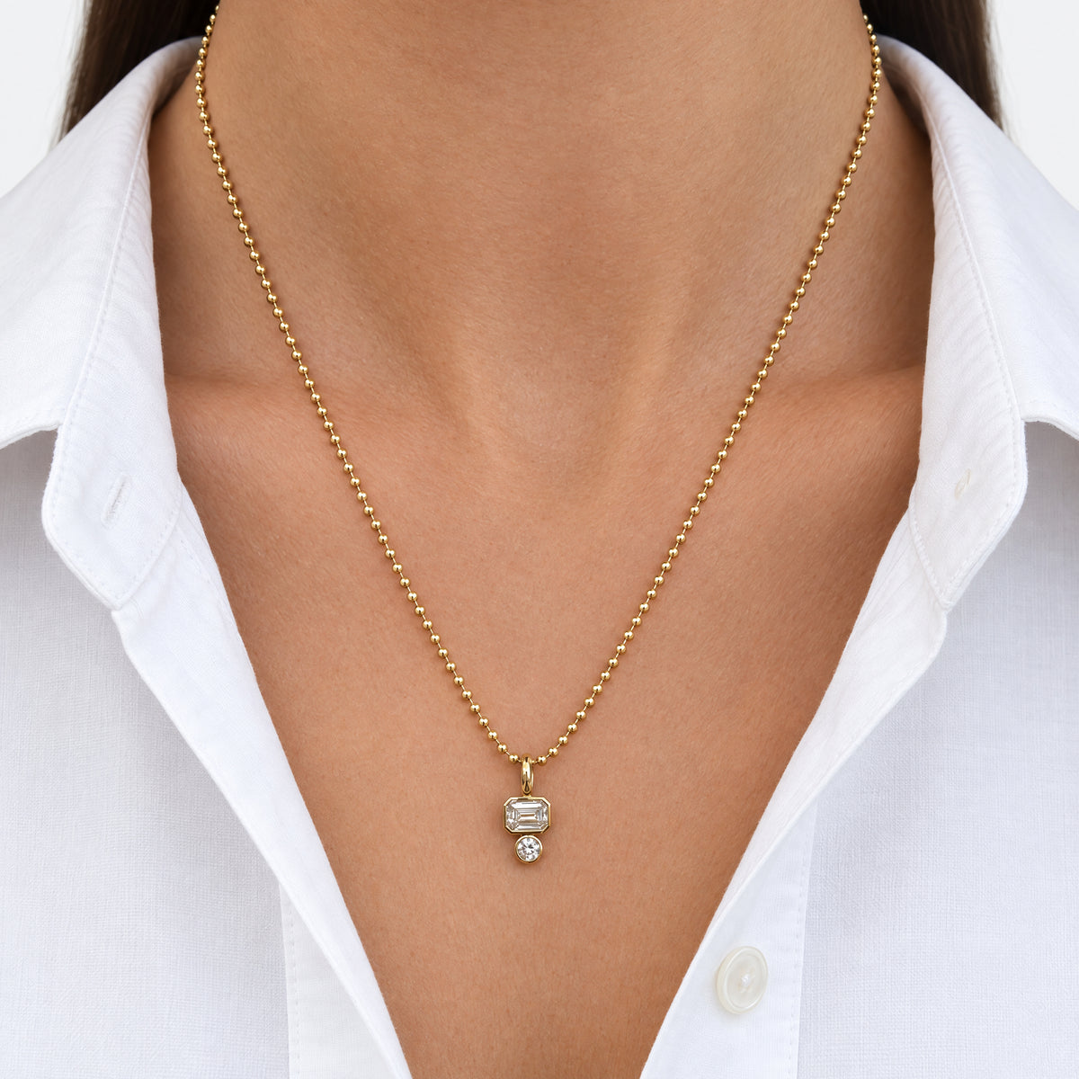 Coco Lab Diamond Emerald Charm