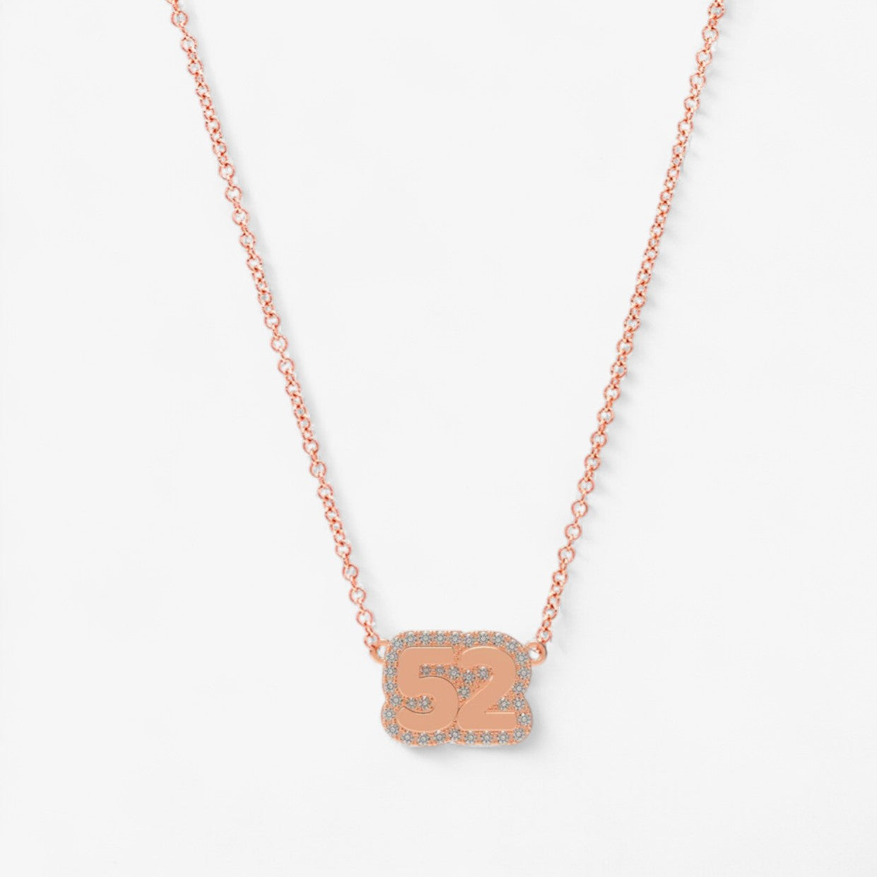 Small Bubble with Pave Outline Necklace