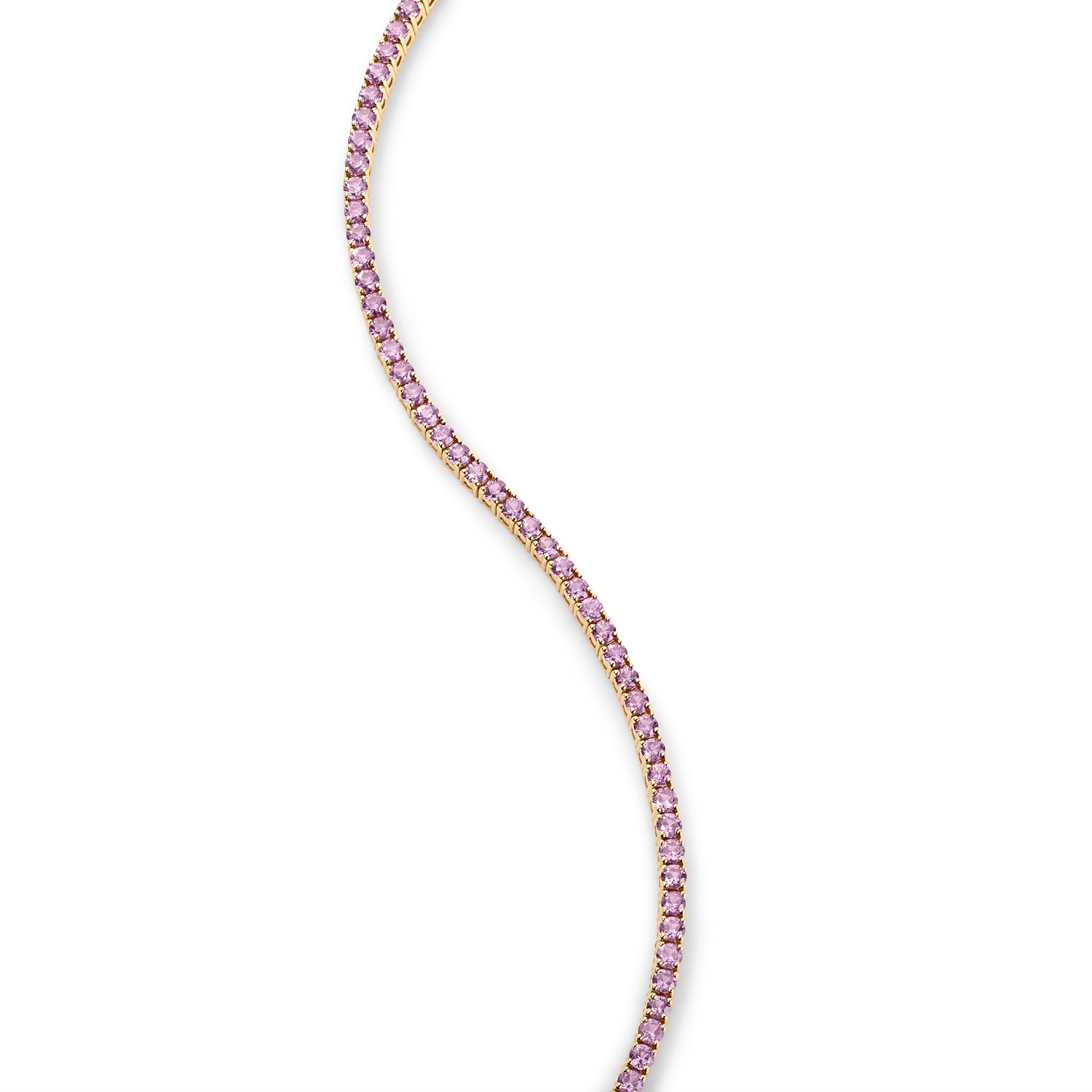 Pink Sapphire Tennis Bracelet