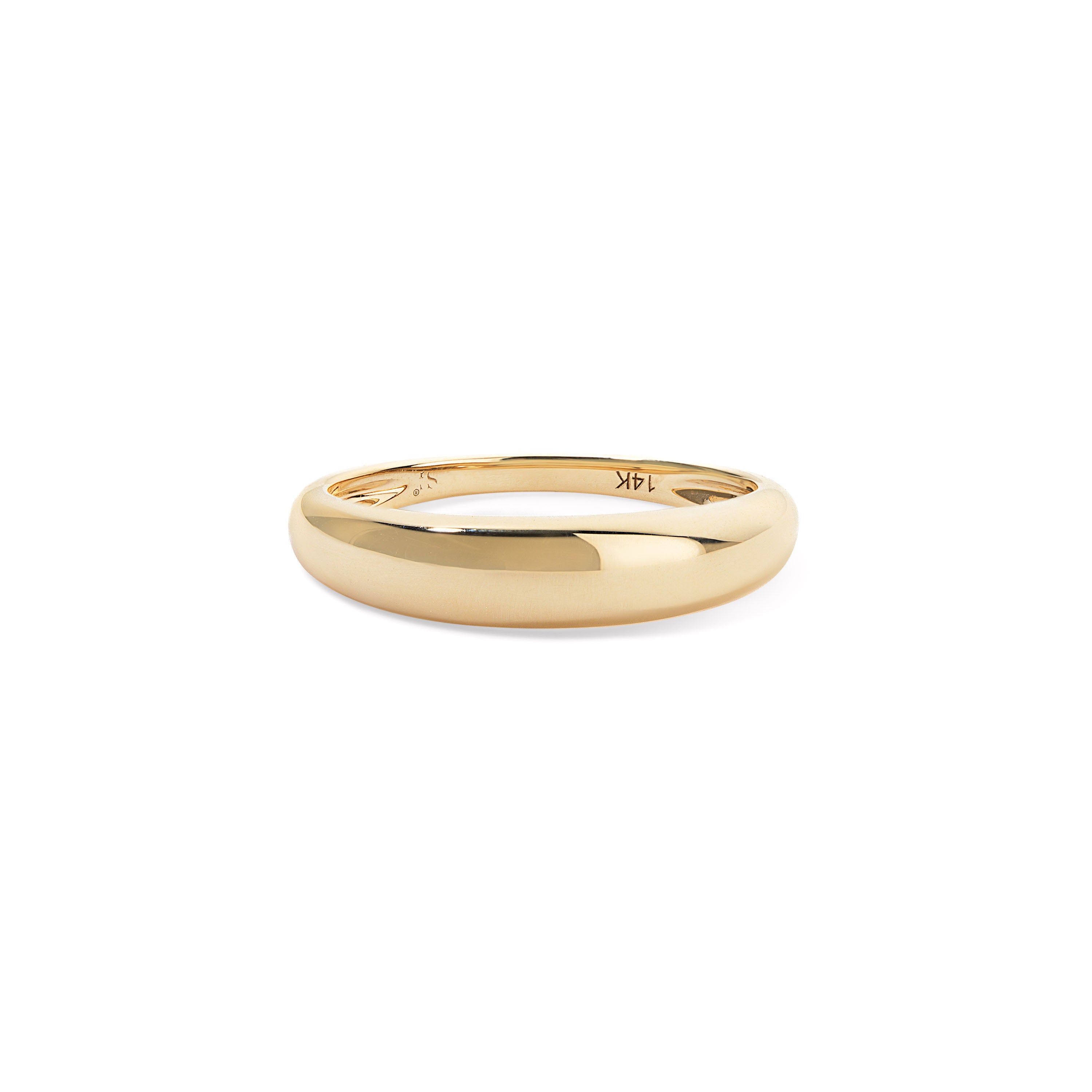 Gold Domed Stack Ring