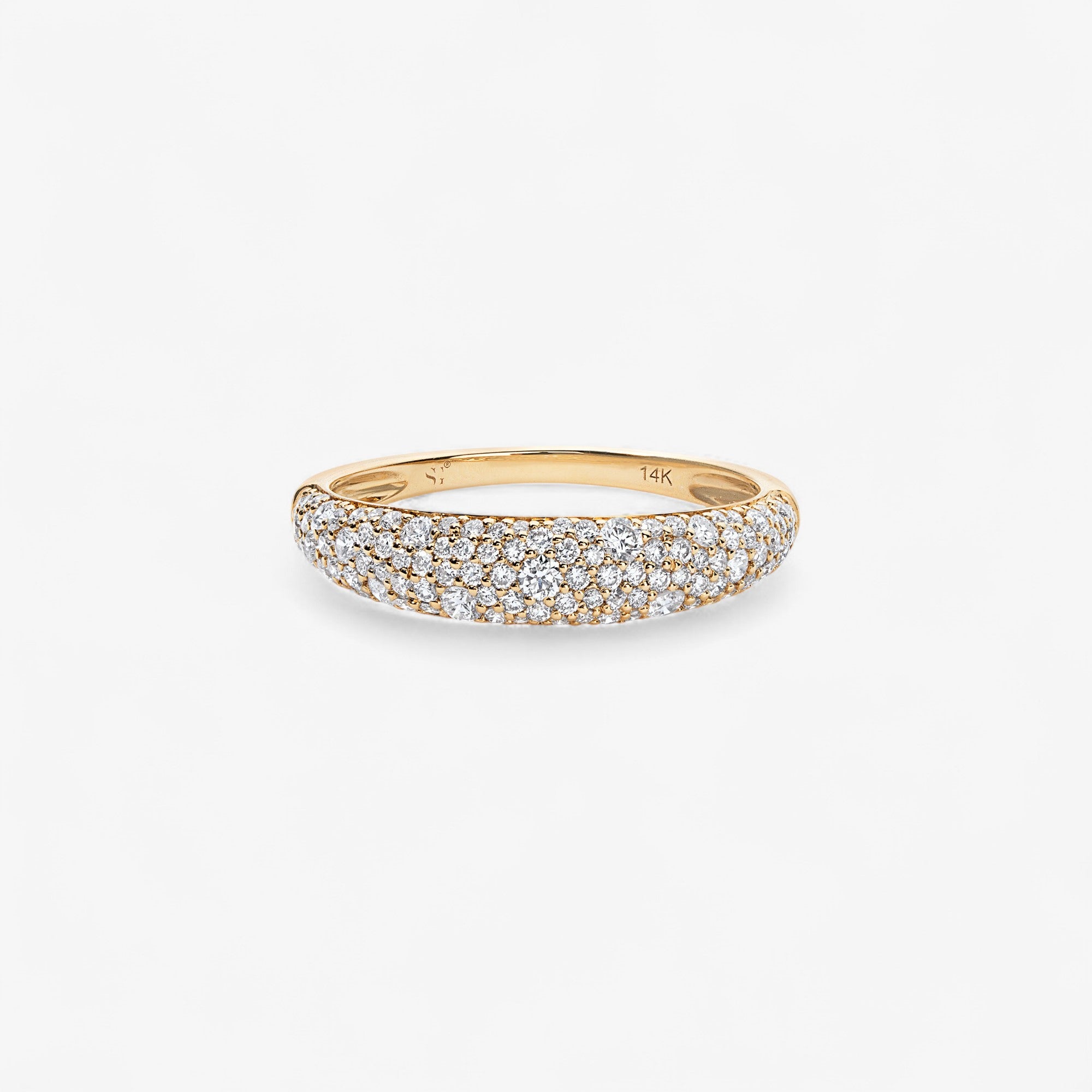 Madison Diamond Domed Stack Ring