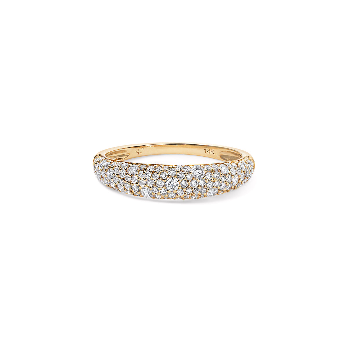 Diamond Pave Stack Ring