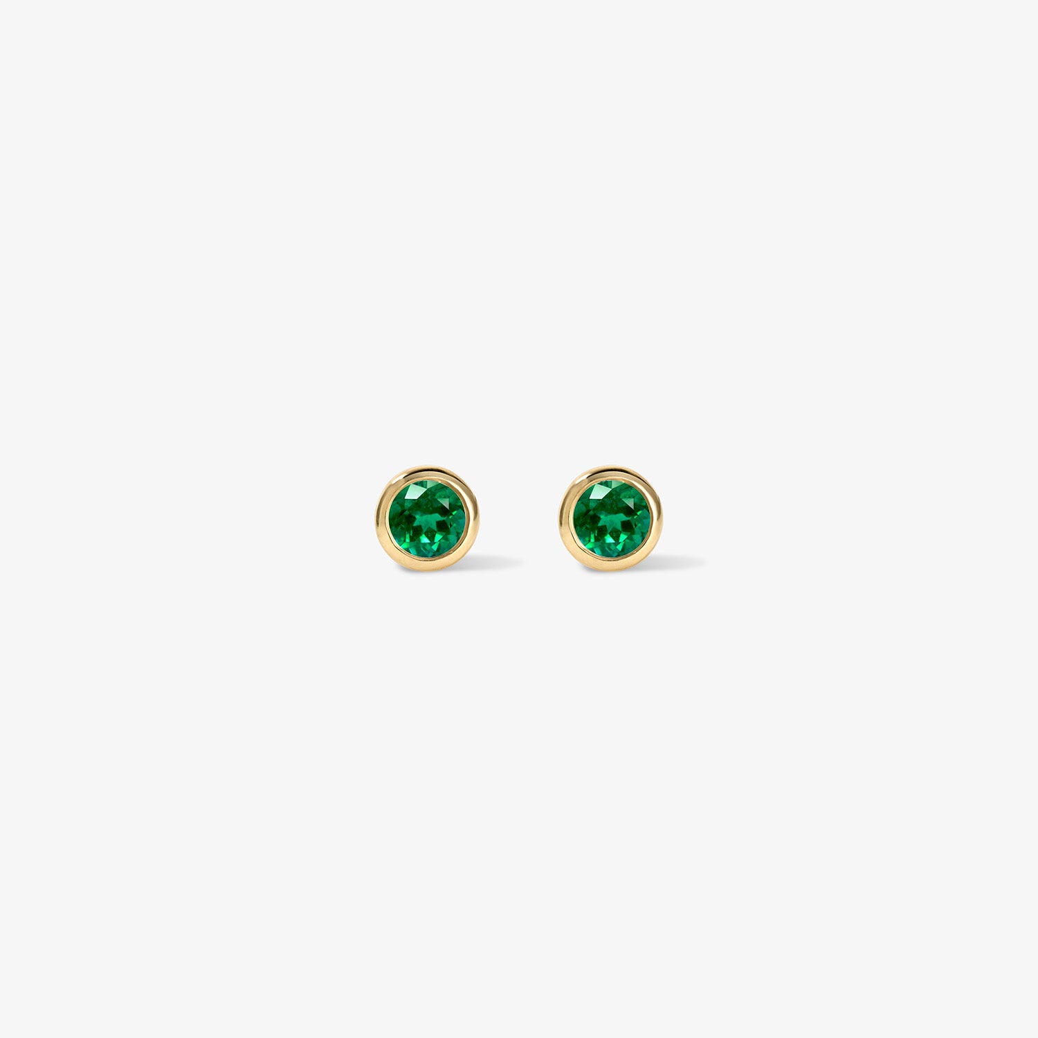 Margot Birthstone Bezel Stud Earrings