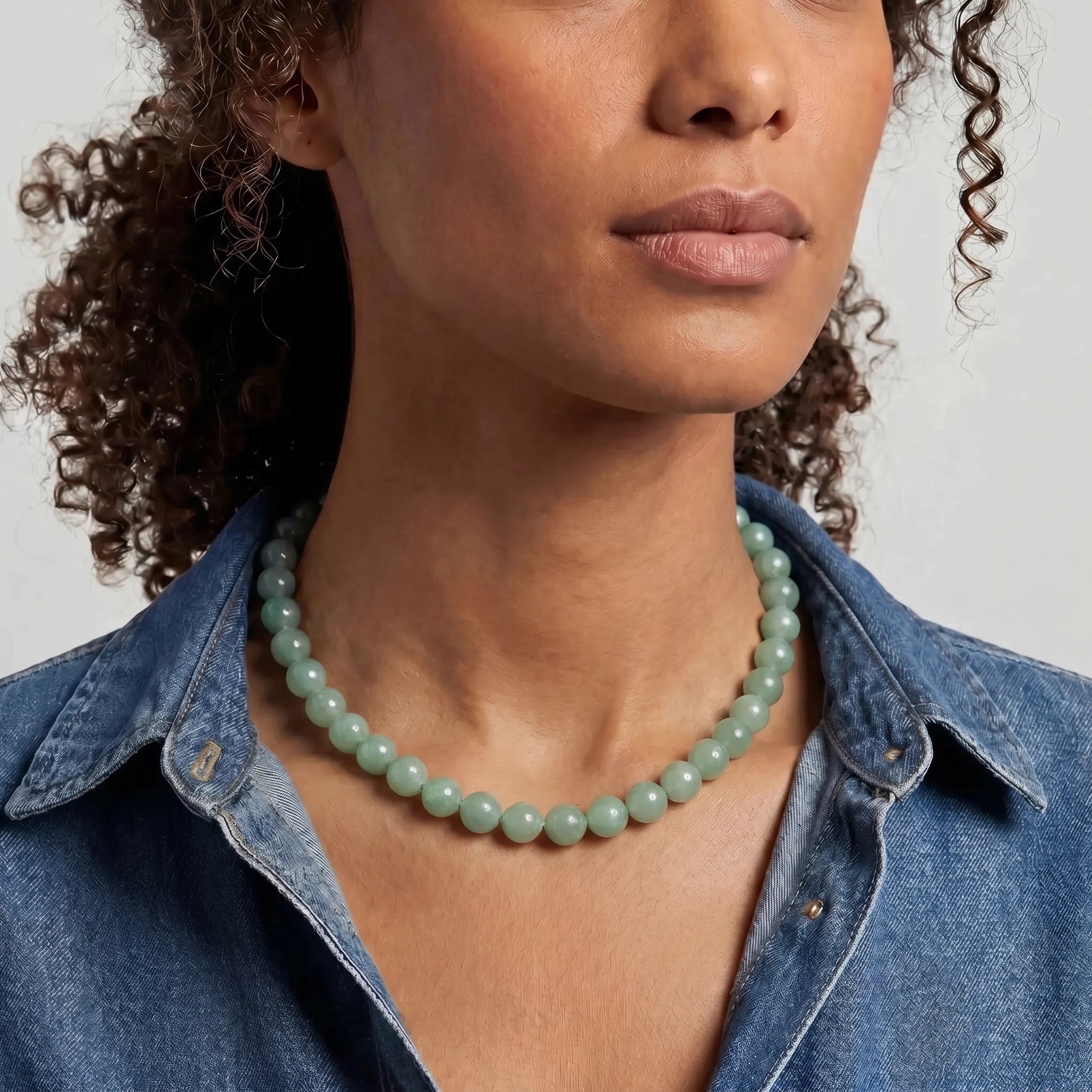 Kendall Green Aventurine Beaded Necklace | Stephanie Gottlieb