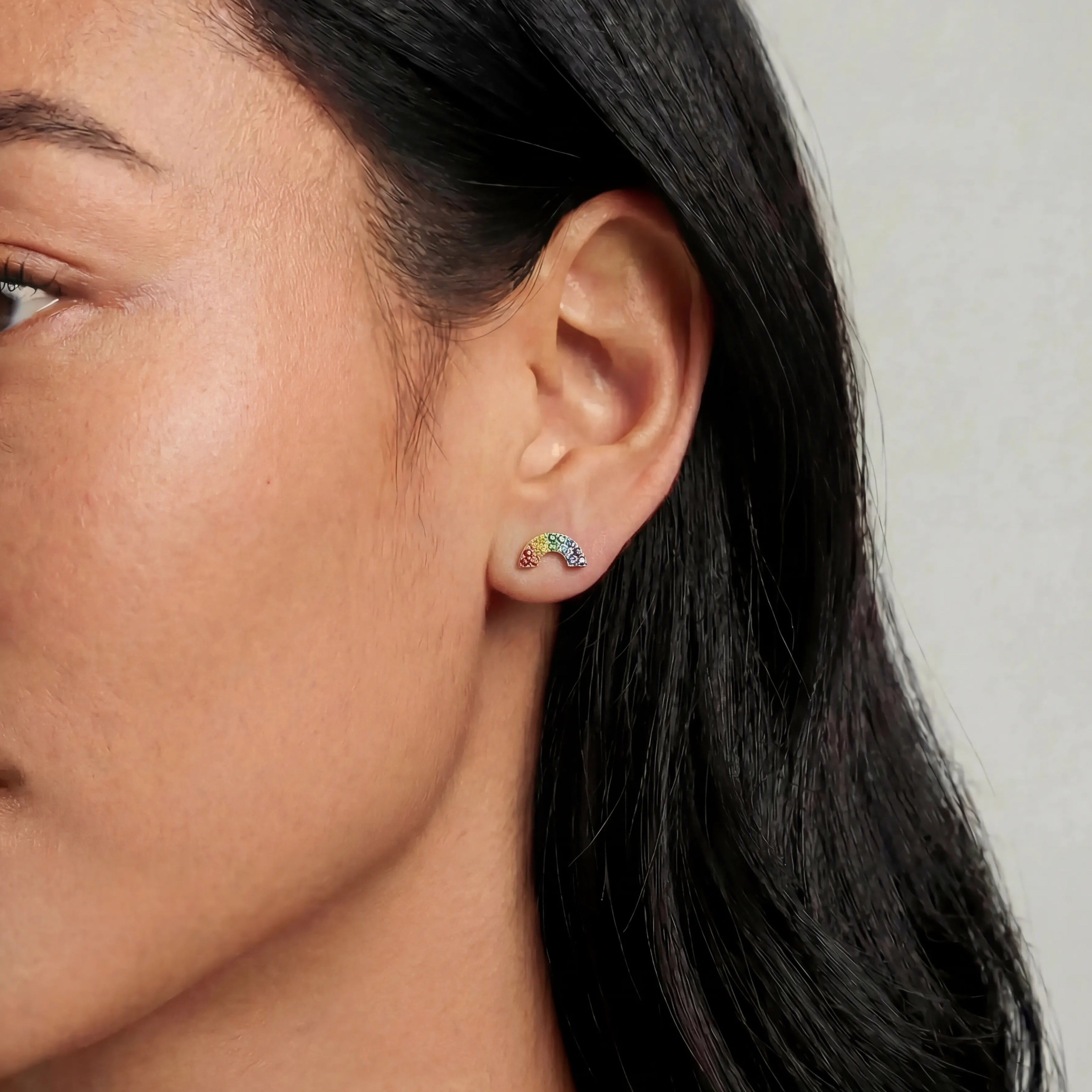 Mini Token Rainbow Studs