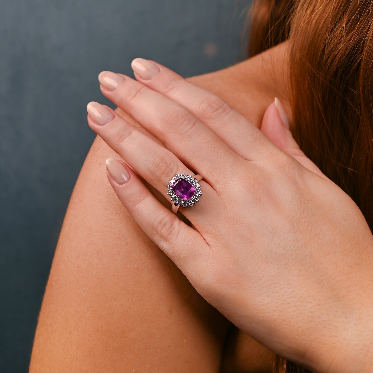 Vintage purple deals sapphire ring