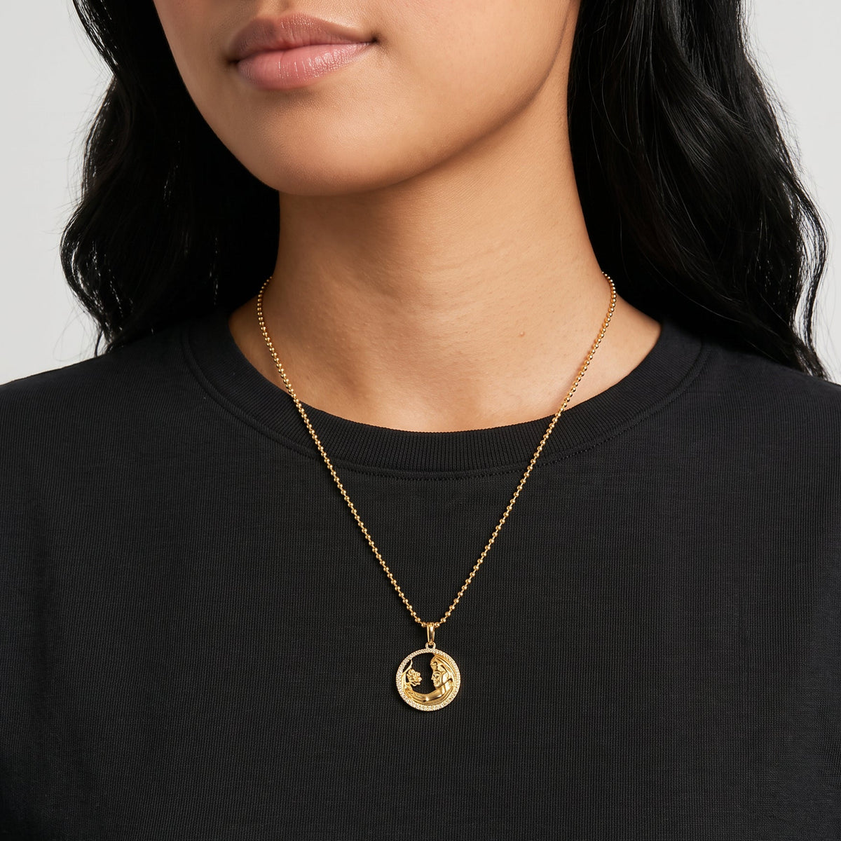 Token Zodiac Open Frame Virgo Pendant