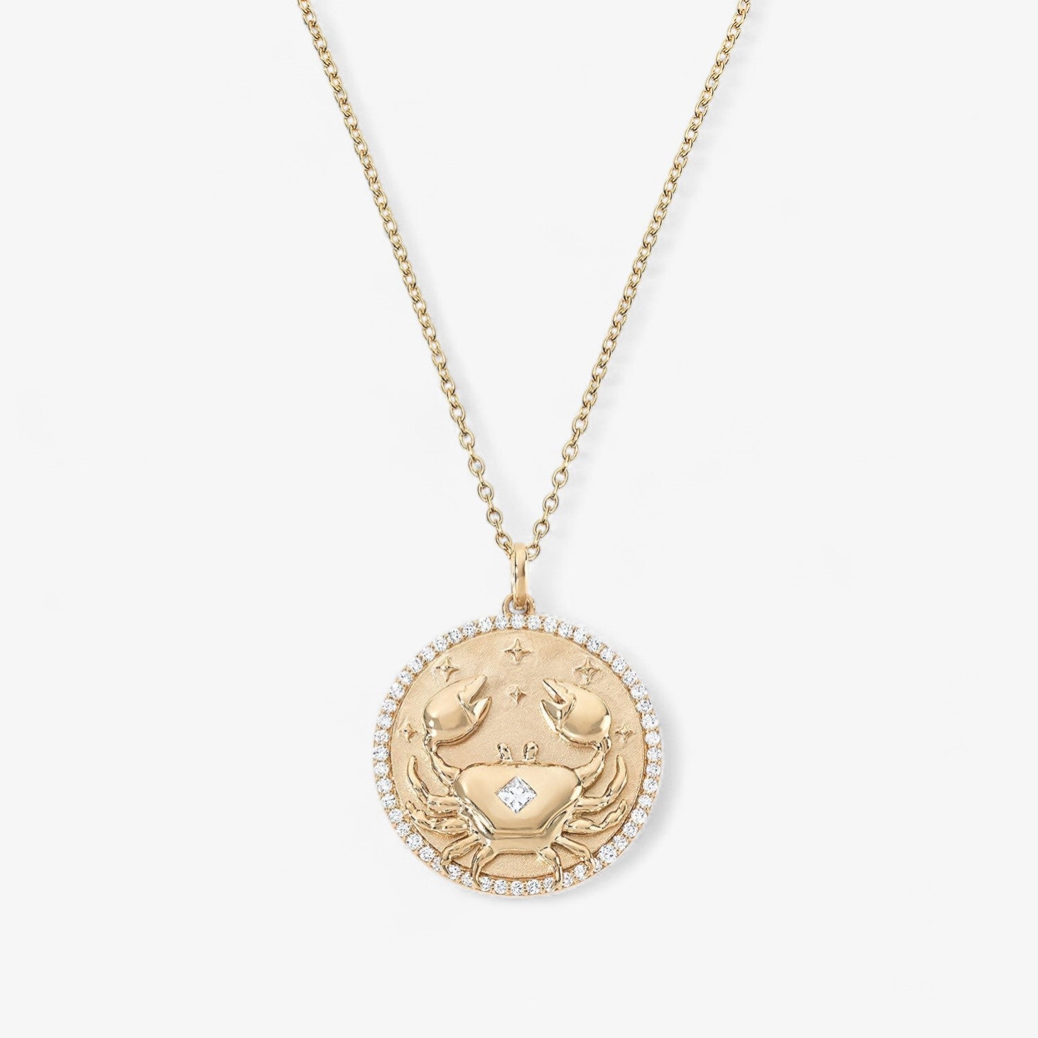 Cancer Token Zodiac Necklace