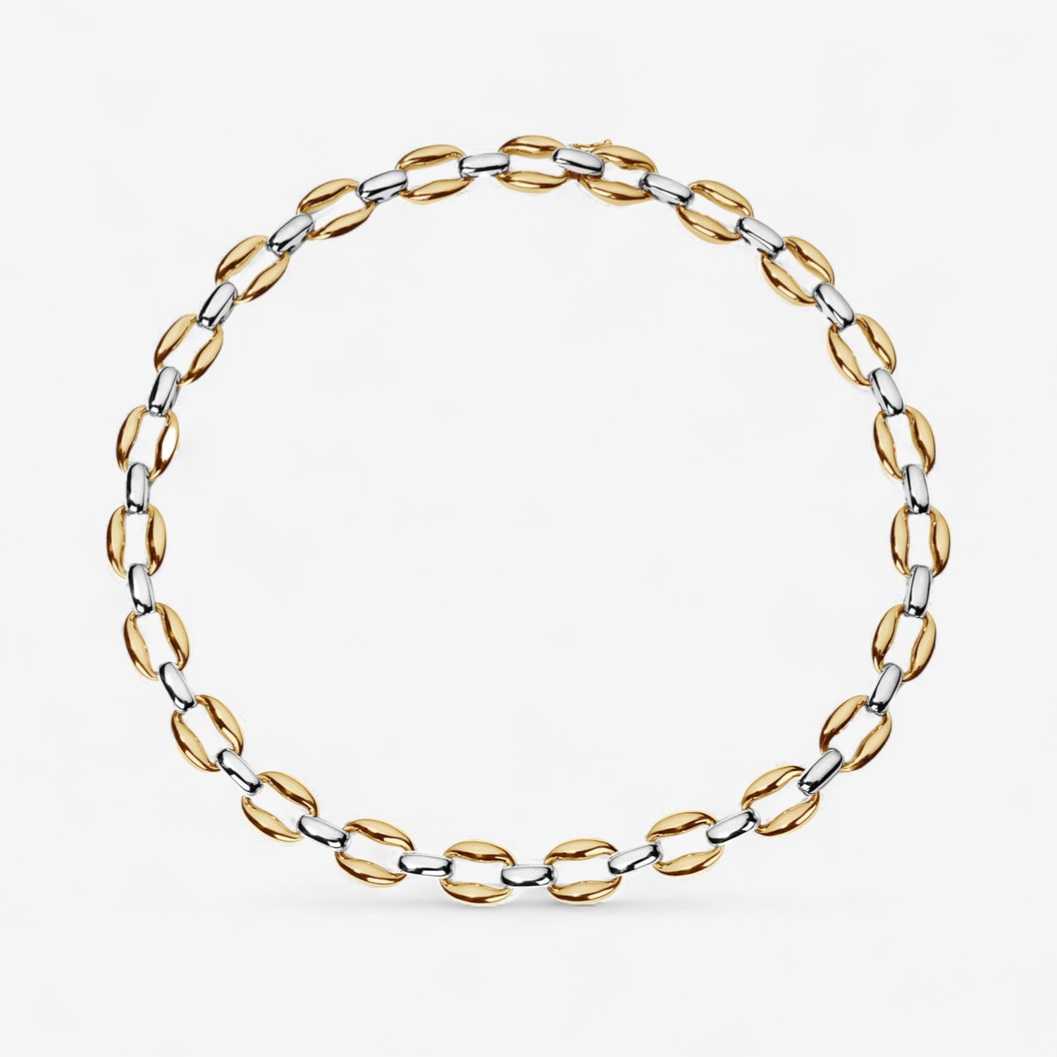 Madison Gold Oval Link Necklace