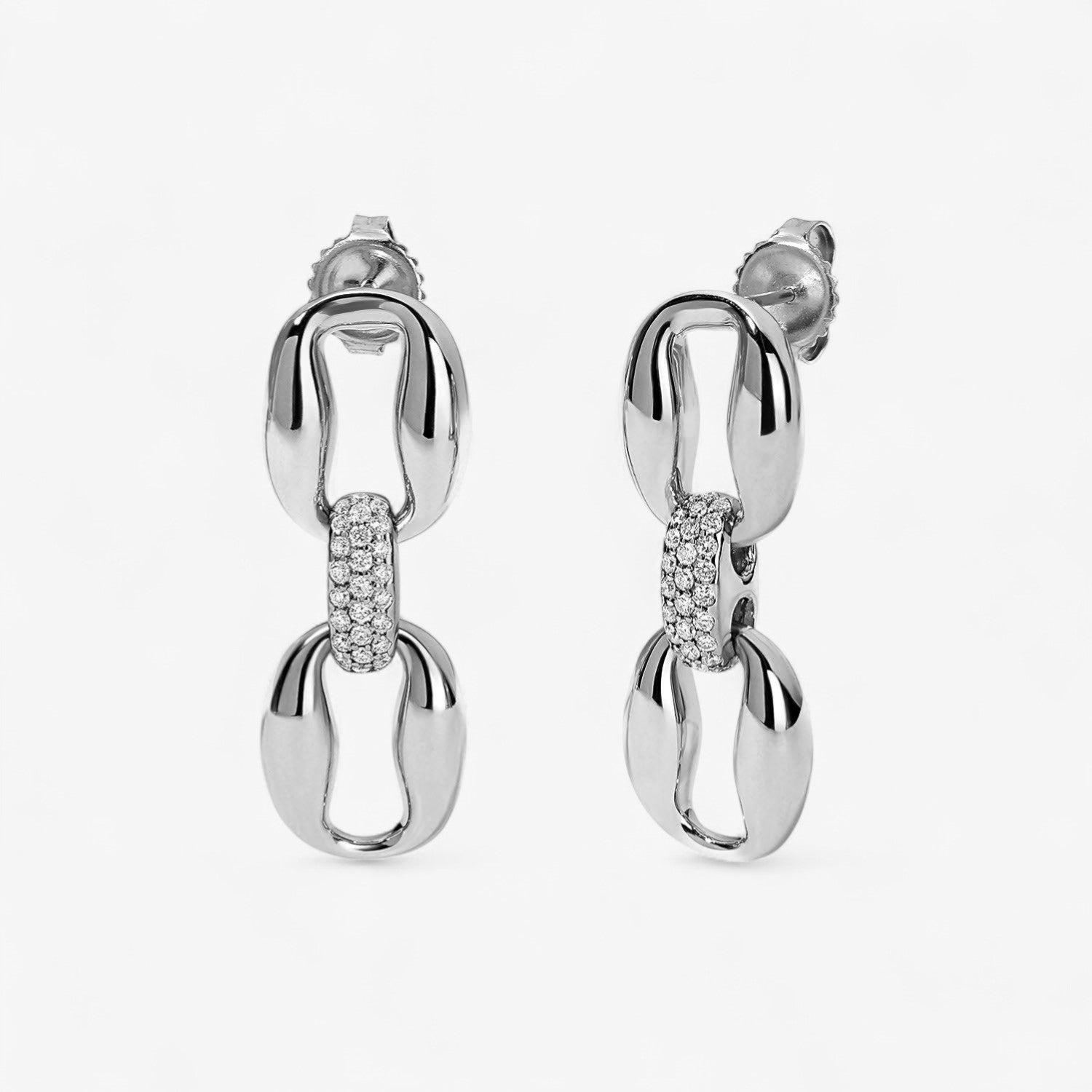 Madison Double Oval Link Earrings